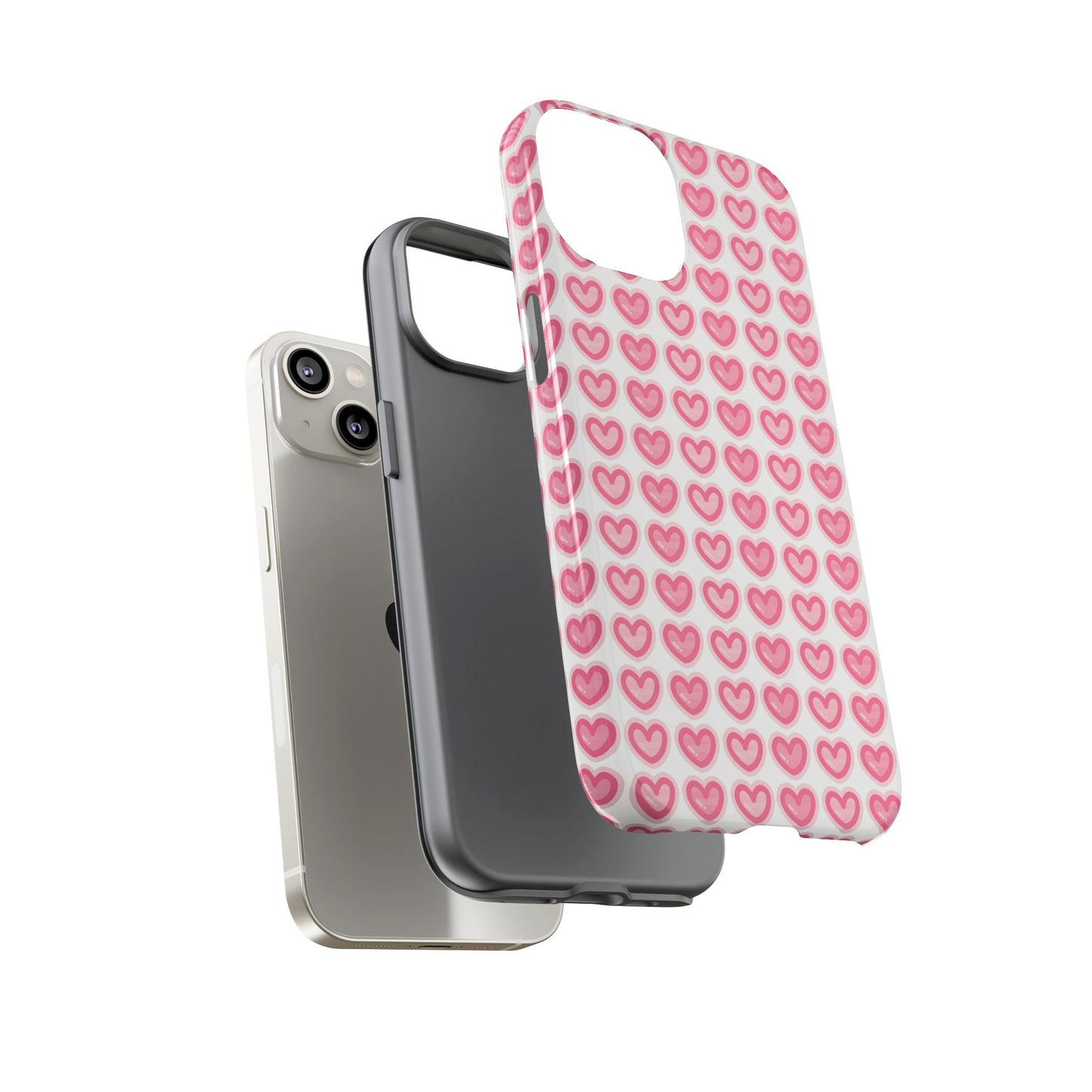 Hearts Pattern - Tough Cases iPhone Samsung Google Pixel - MahaCase