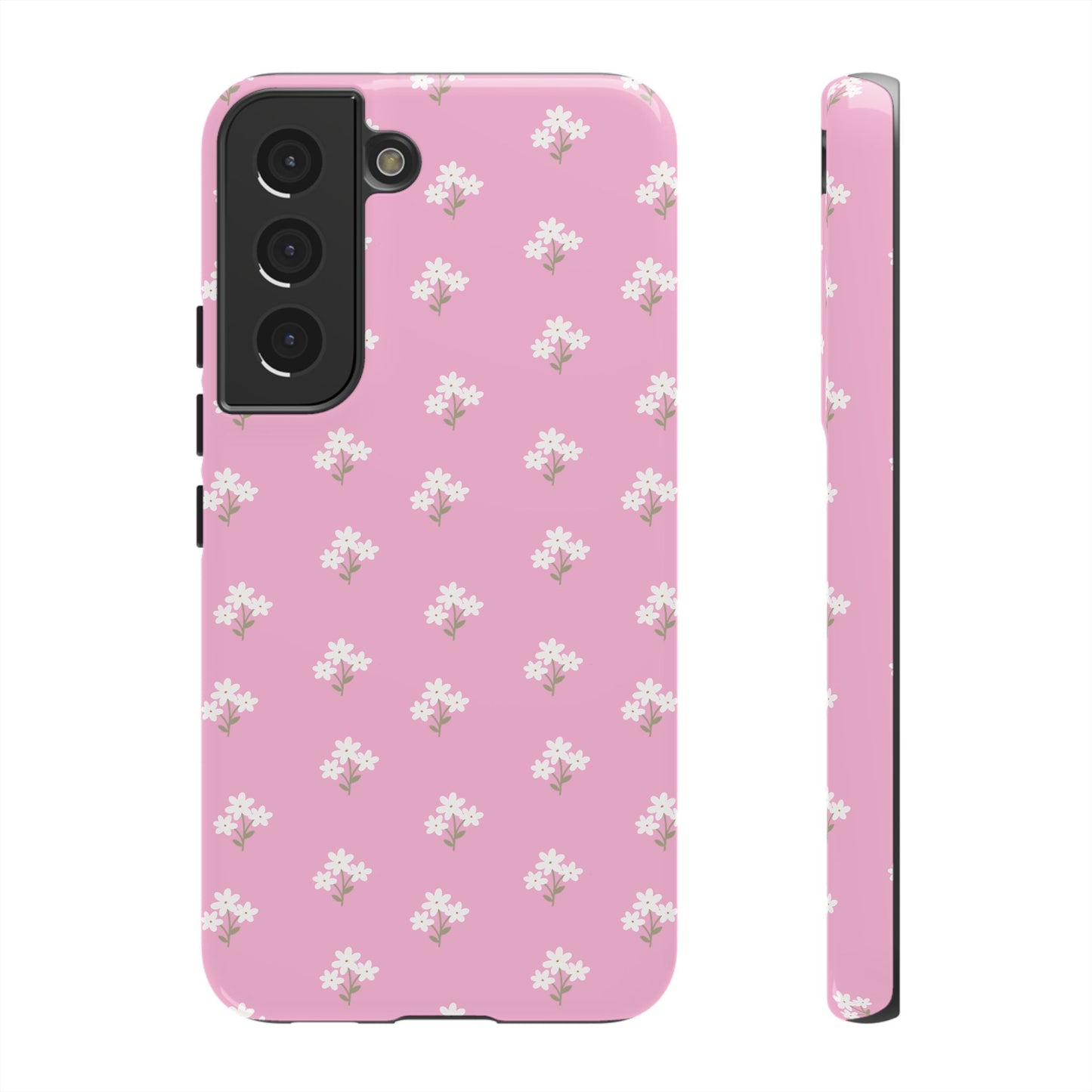 Floral Tough Phone Case - Pink Blossom Design - iPhone Samsung Galaxy Google Pixel - MahaCase