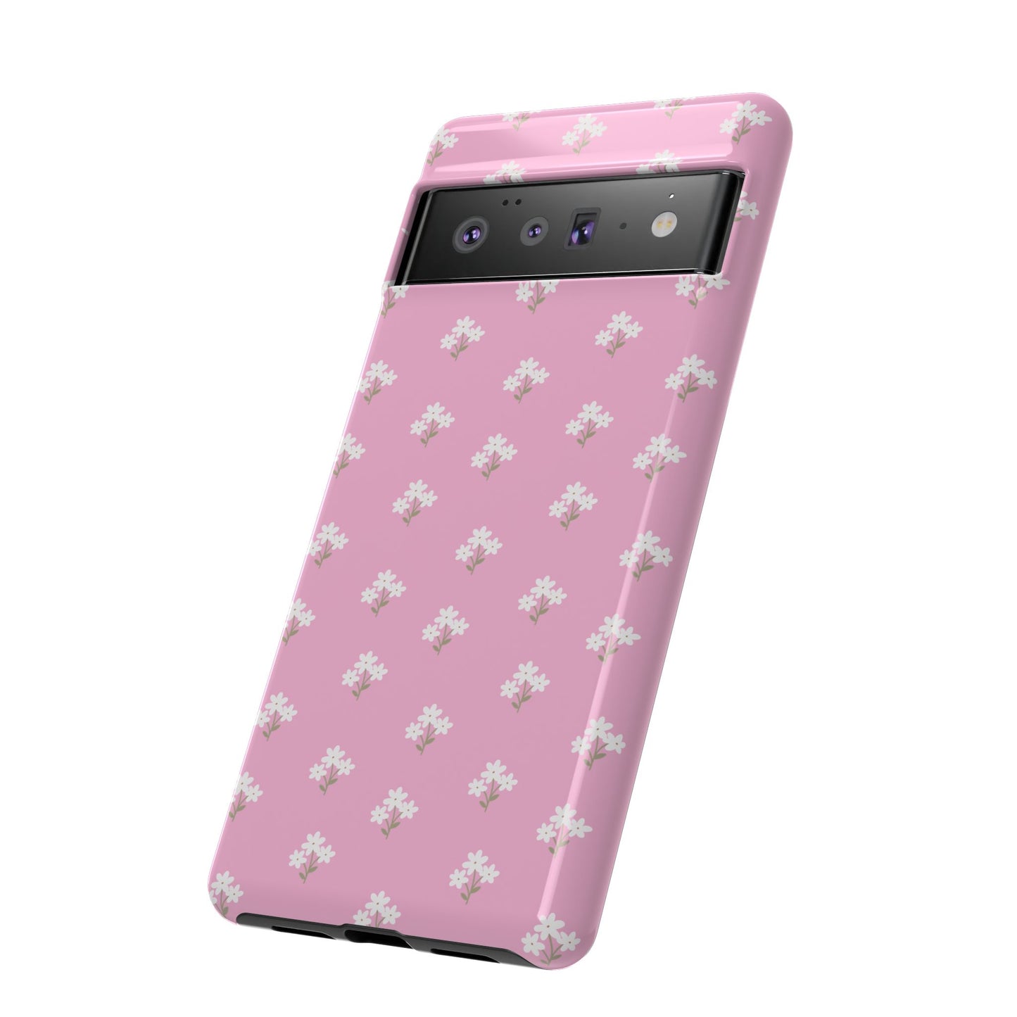 Floral Tough Phone Case - Pink Blossom Design - iPhone Samsung Galaxy Google Pixel - MahaCase