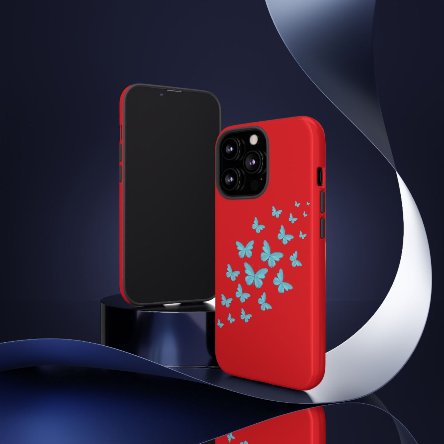 Butterflies in Red - Tough Cases iPhone Samsung Google Pixel - MahaCase