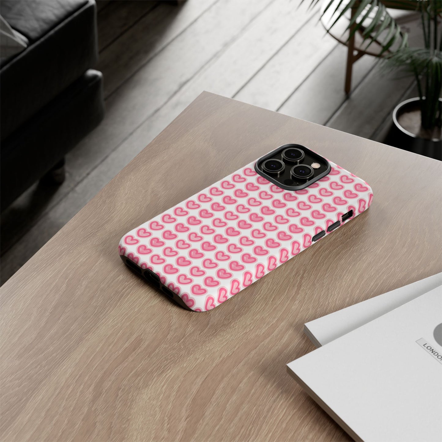 Hearts Pattern - Tough Cases iPhone Samsung Google Pixel - MahaCase