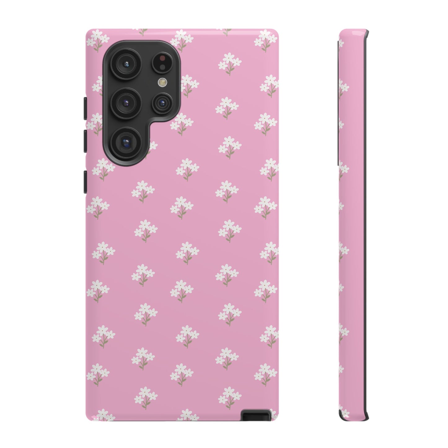Floral Tough Phone Case - Pink Blossom Design - iPhone Samsung Galaxy Google Pixel - MahaCase