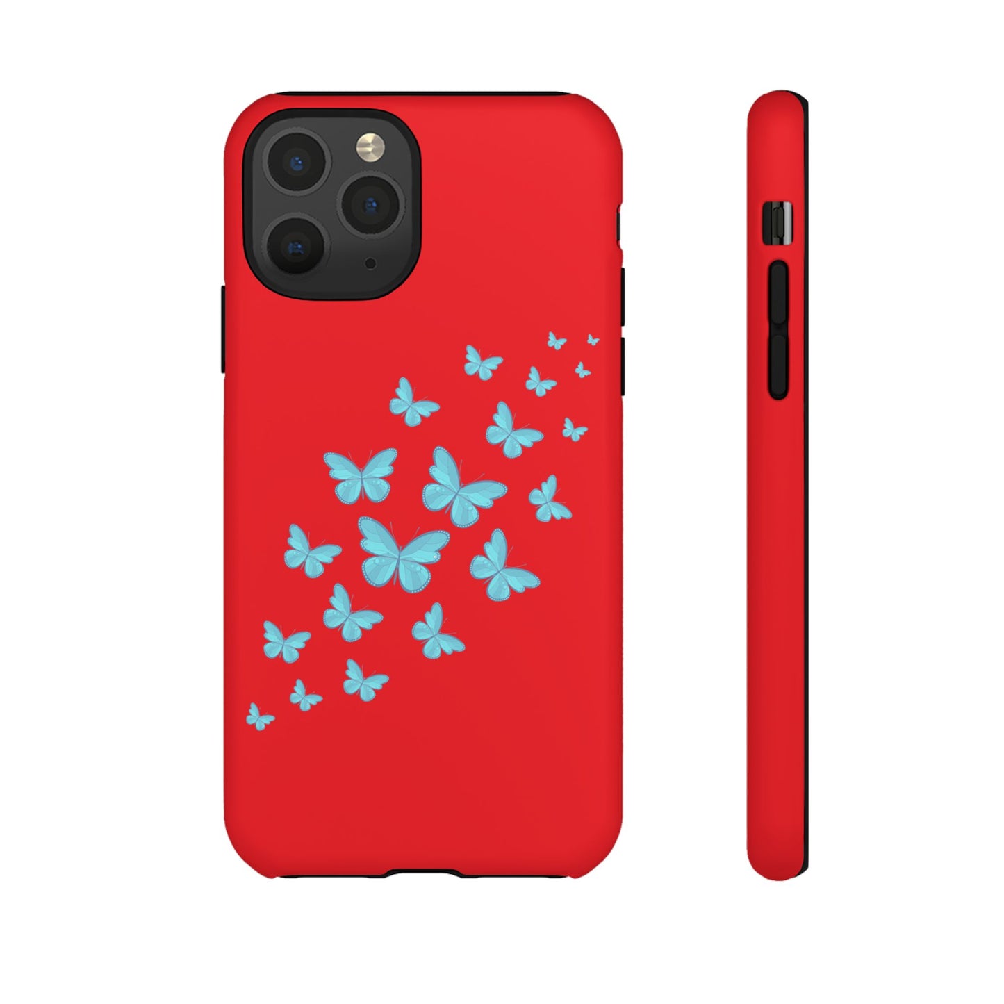Butterflies in Red - Tough Cases iPhone Samsung Google Pixel - MahaCase