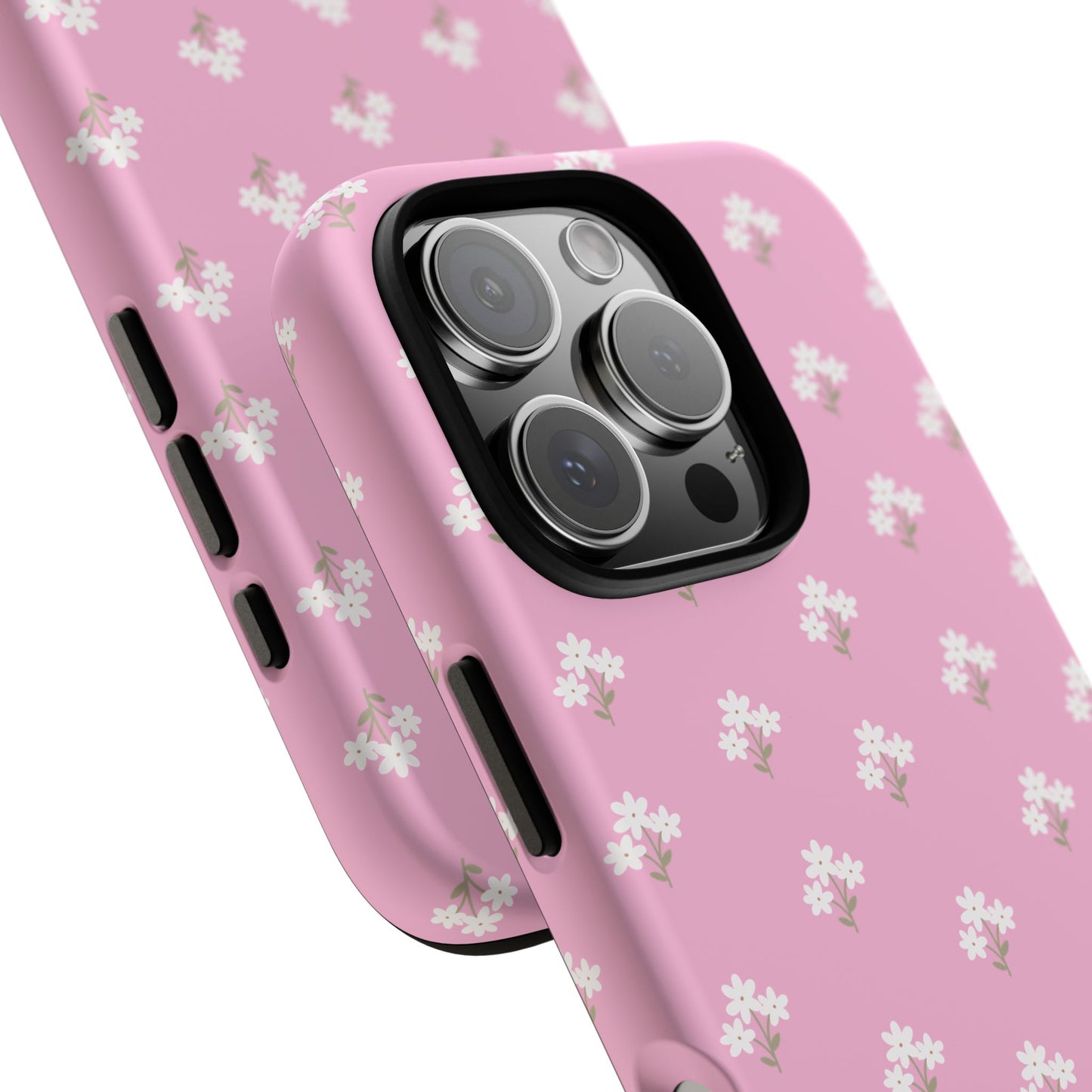 Floral Tough Phone Case - Pink Blossom Design - iPhone Samsung Galaxy Google Pixel - MahaCase