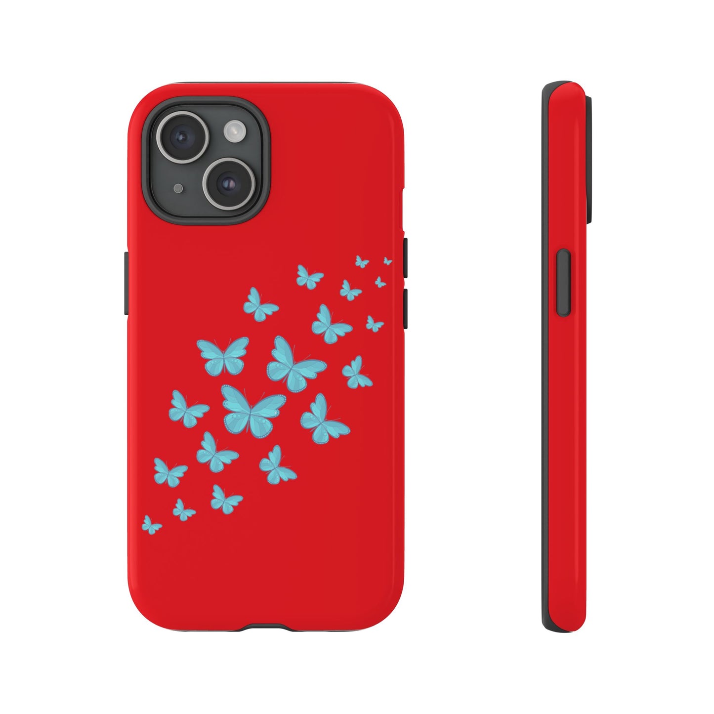 Butterflies in Red - Tough Cases iPhone Samsung Google Pixel - MahaCase