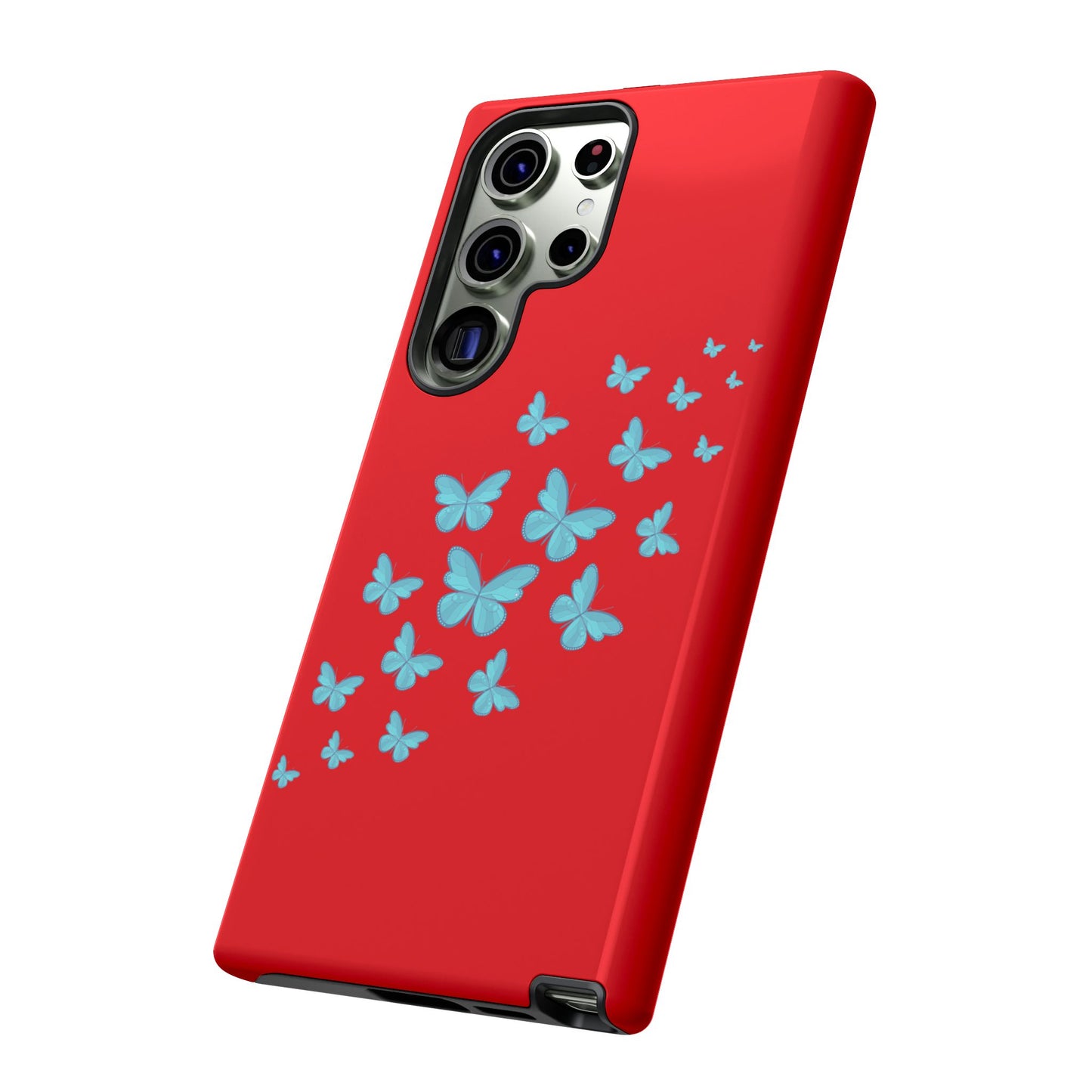 Butterflies in Red - Tough Cases iPhone Samsung Google Pixel - MahaCase