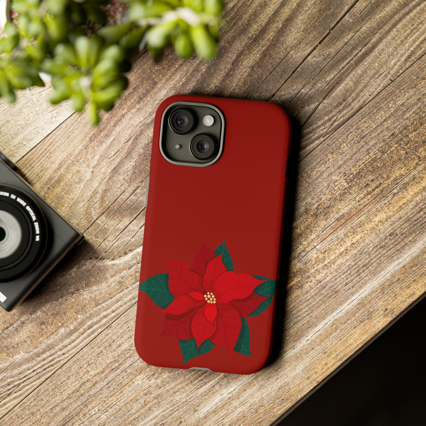 Poinsettia Charm #12-Tough Cases - MahaCase