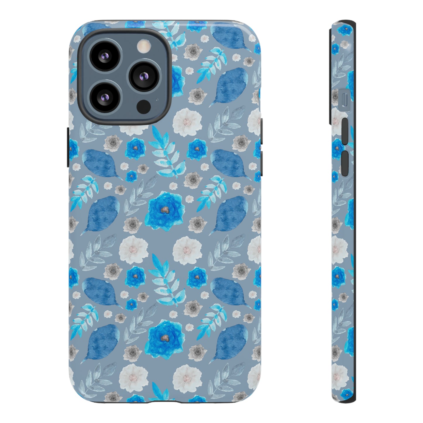 Blue Blooms-Tough Cases - MahaCase