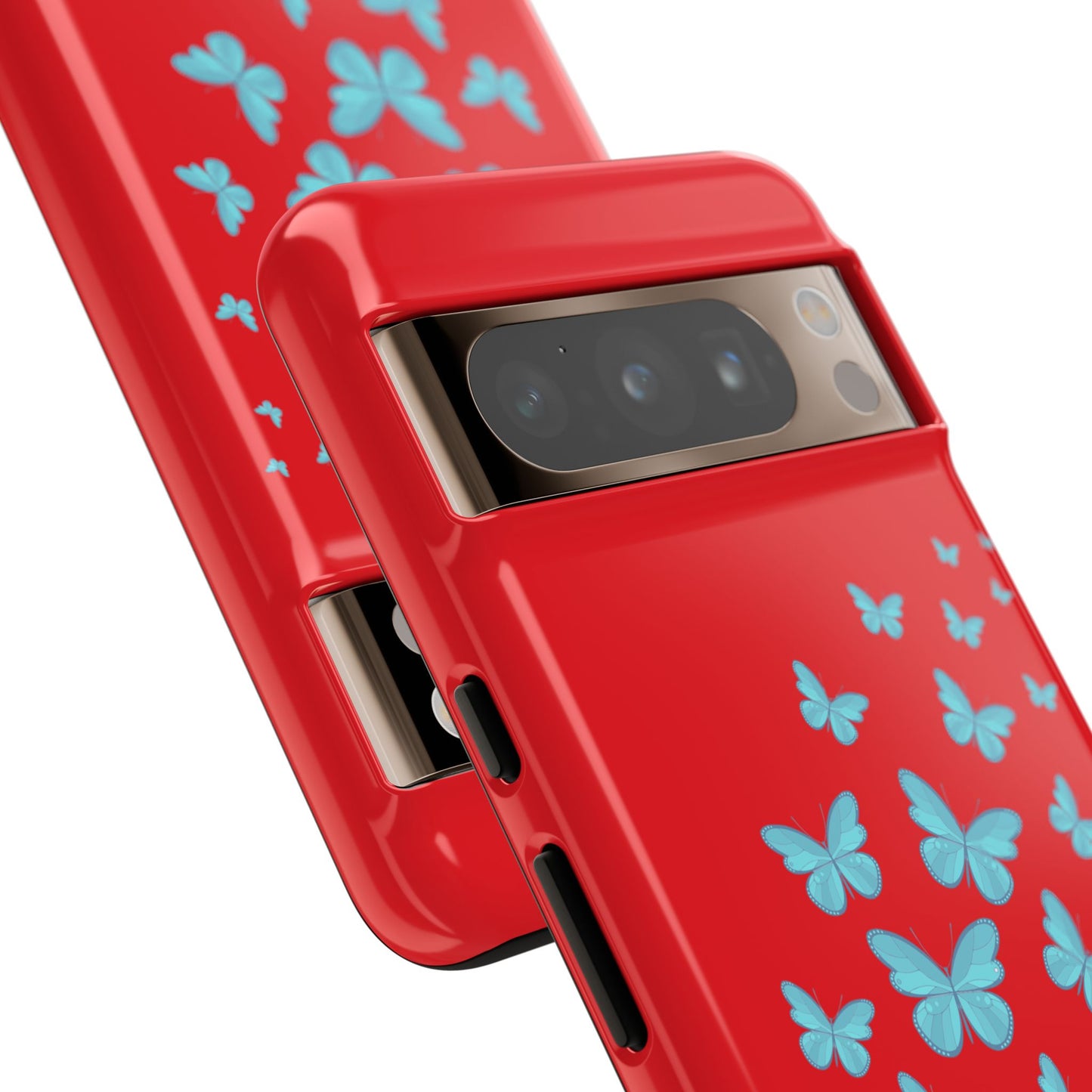 Butterflies in Red - Tough Cases iPhone Samsung Google Pixel - MahaCase