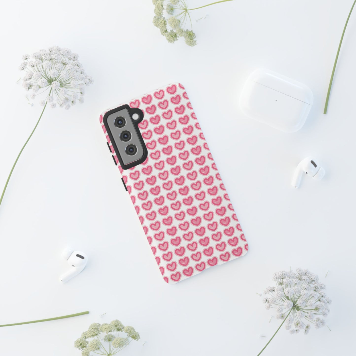 Hearts Pattern - Tough Cases iPhone Samsung Google Pixel - MahaCase