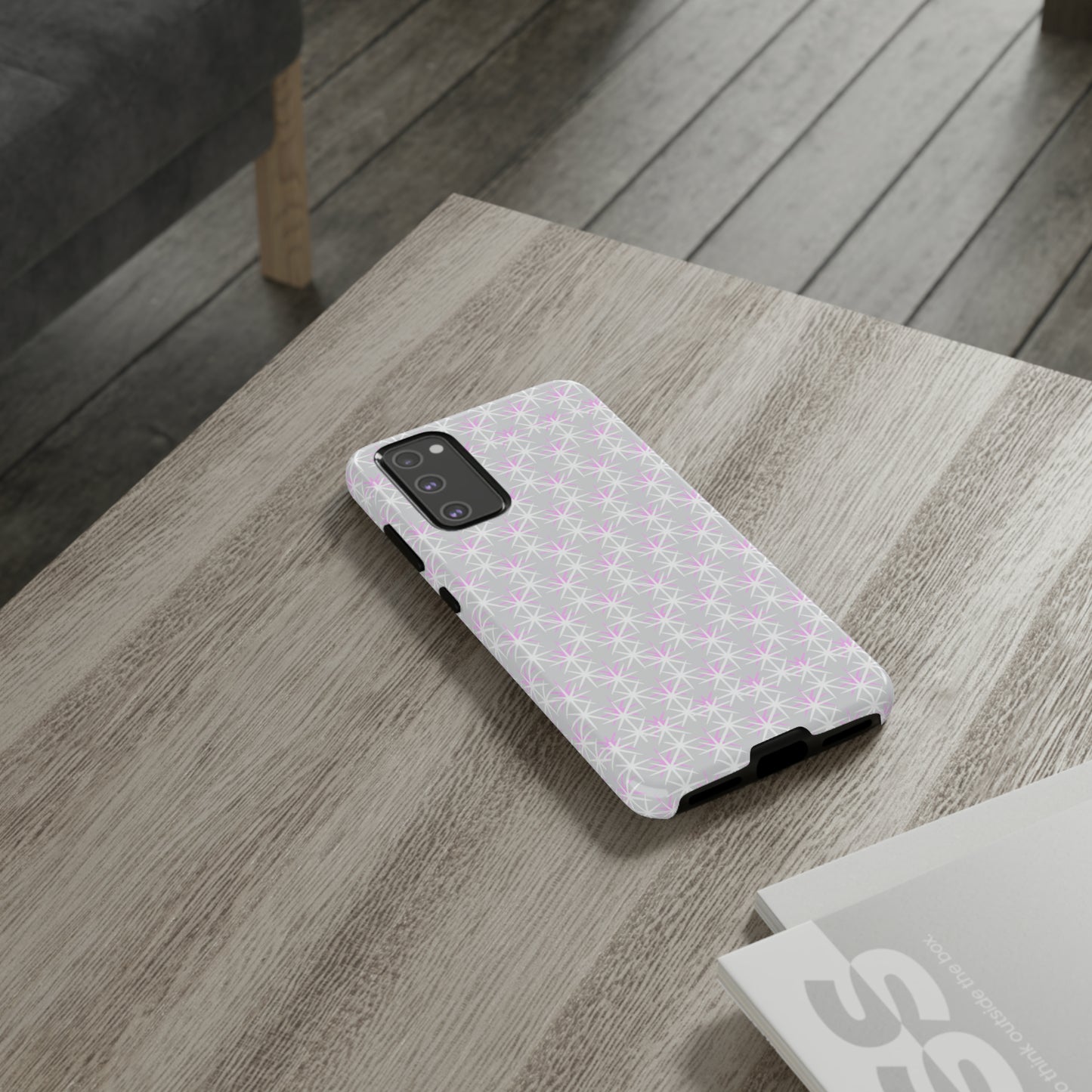 Grey Skies, Pink Stars-Tough Cases - MahaCase