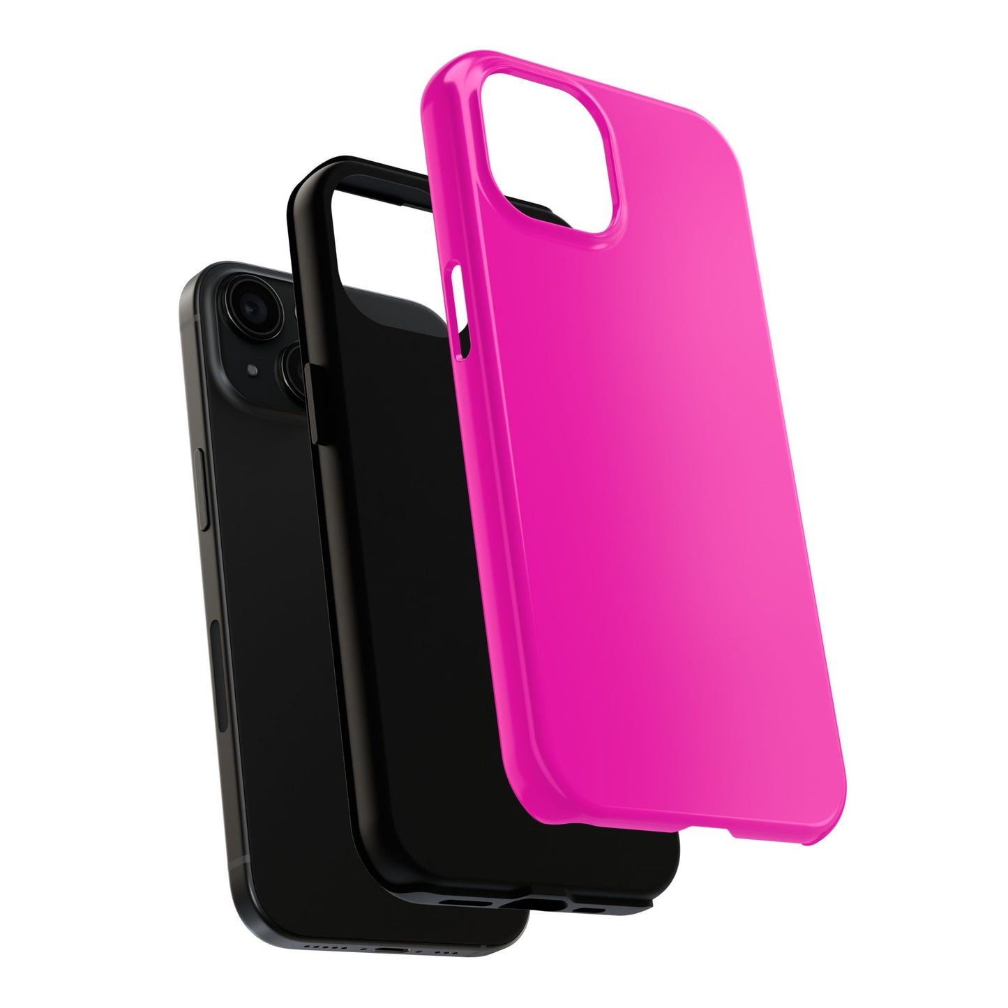 Simple Hot Pink-Tough Phone Cases - MahaCase
