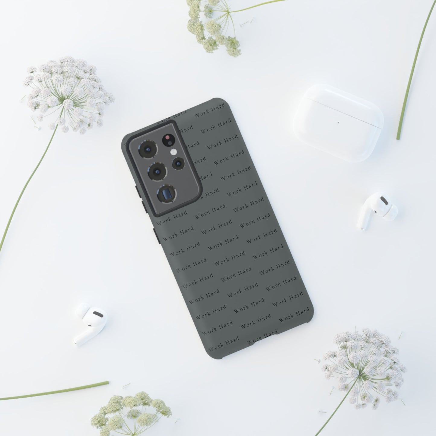 Work Hard Reminder Tough Cases iPhone Samsung Google Pixel - MahaCase