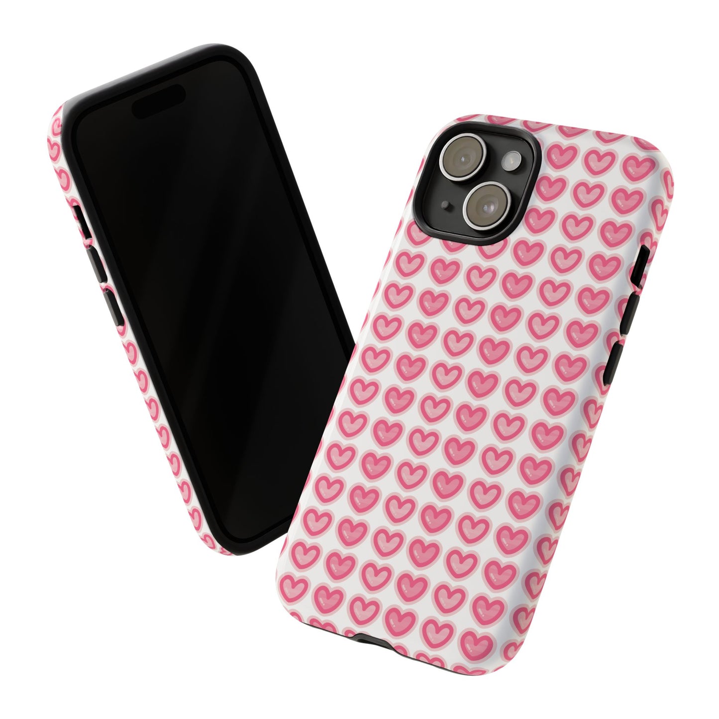 Hearts Pattern - Tough Cases iPhone Samsung Google Pixel - MahaCase