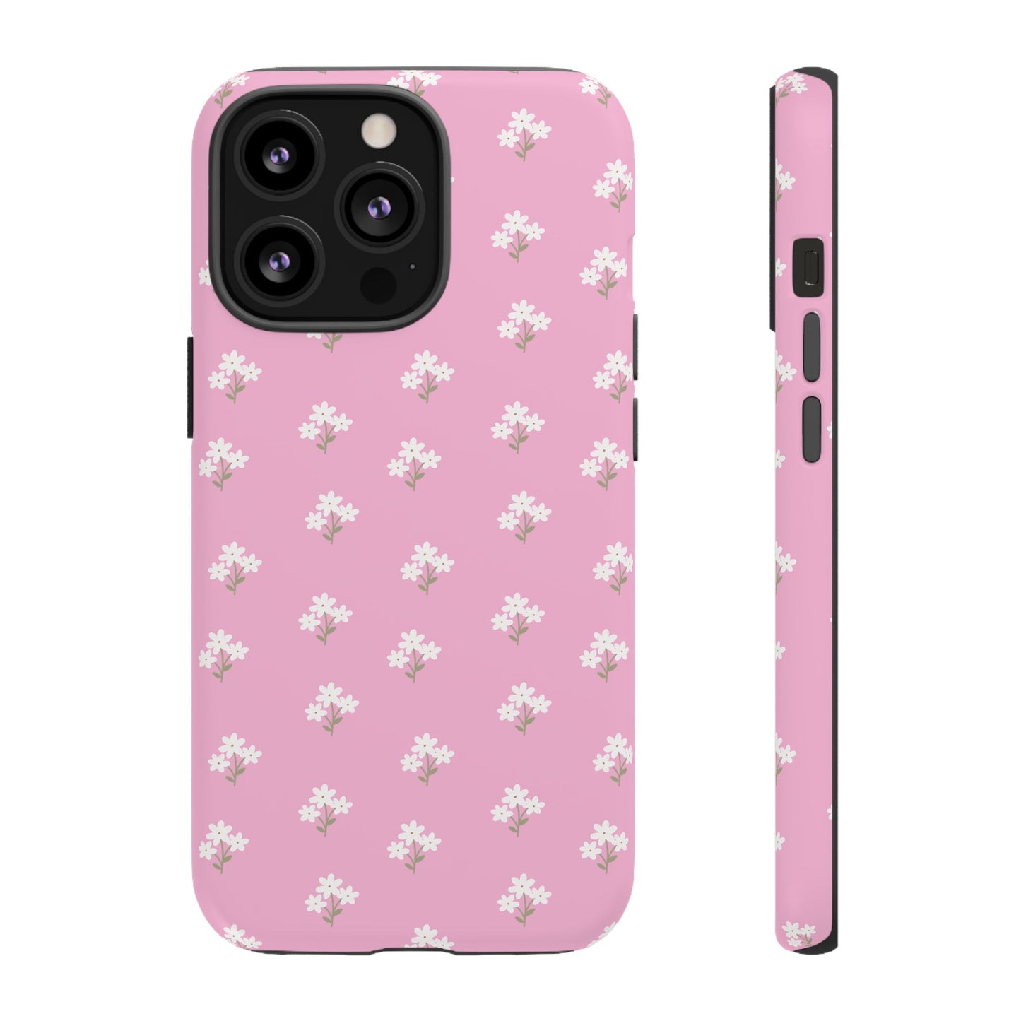 Floral Tough Phone Case - Pink Blossom Design - iPhone Samsung Galaxy Google Pixel - MahaCase