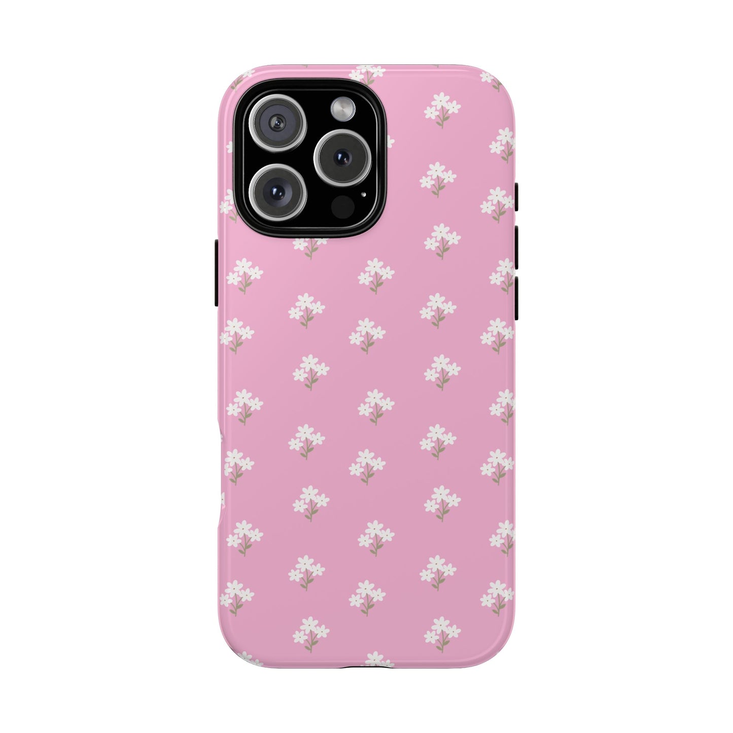 Floral Tough Phone Case - Pink Blossom Design - iPhone Samsung Galaxy Google Pixel - MahaCase