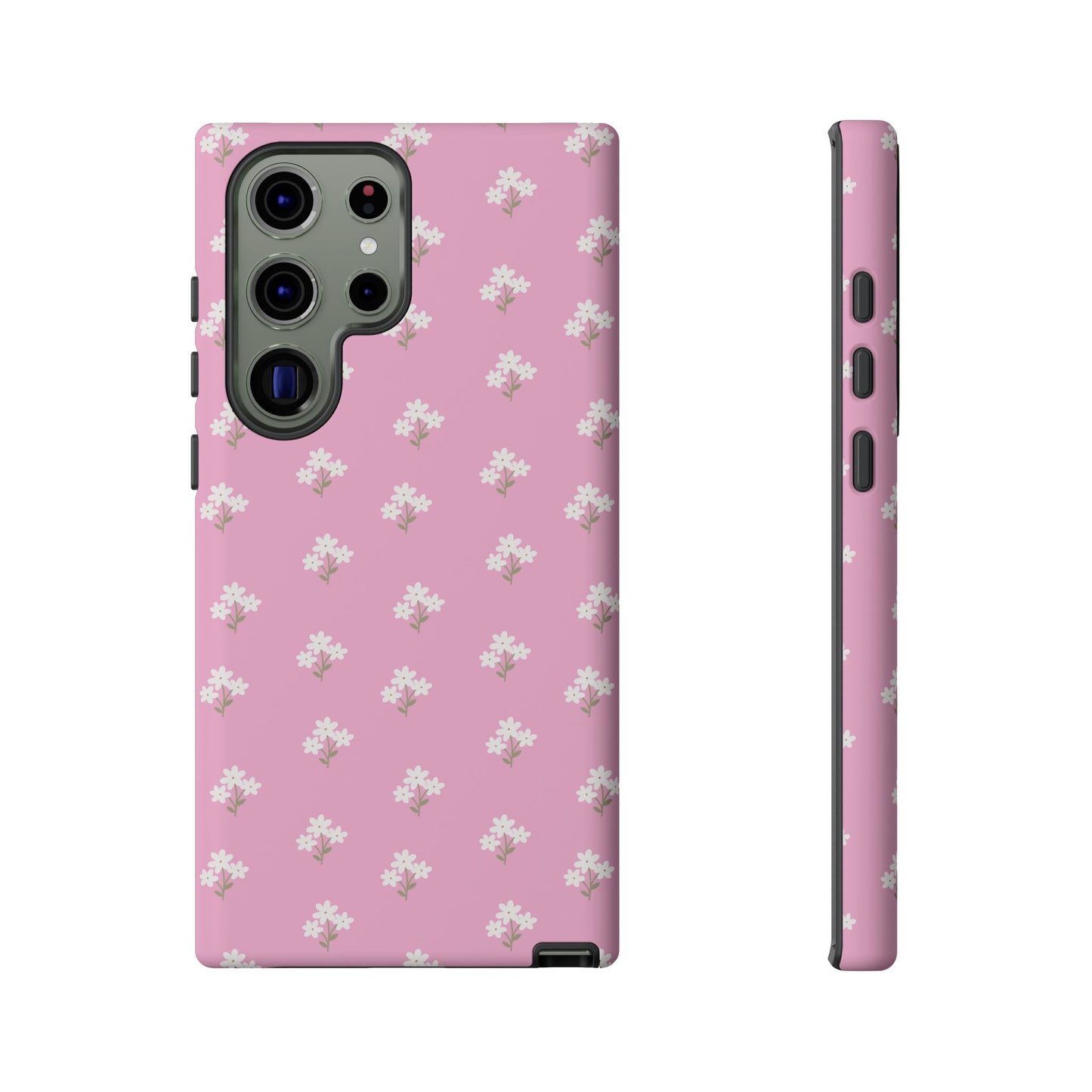 Floral Tough Phone Case - Pink Blossom Design - iPhone Samsung Galaxy Google Pixel - MahaCase