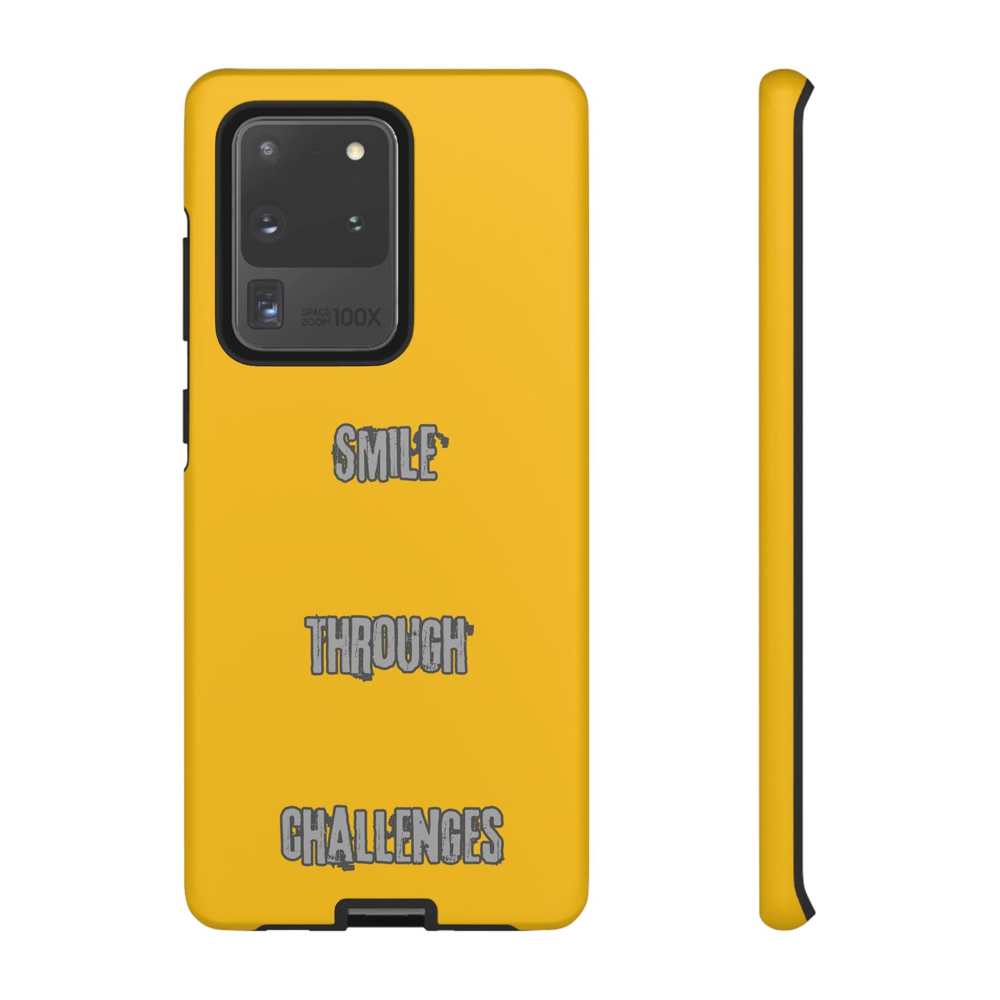 Smile Through Challenges Tough Cases iPhone Samsung Google Pixel - MahaCase
