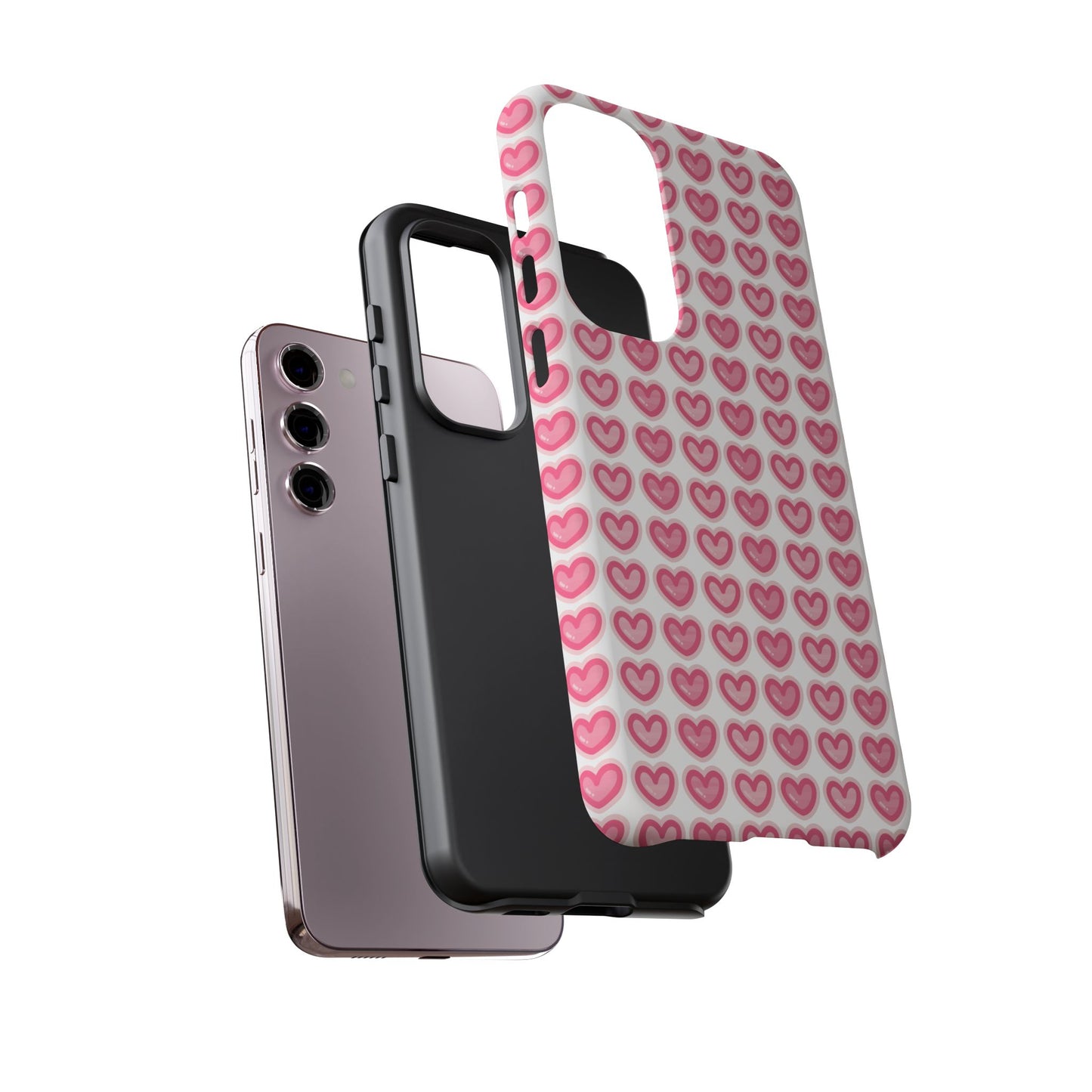 Hearts Pattern - Tough Cases iPhone Samsung Google Pixel - MahaCase