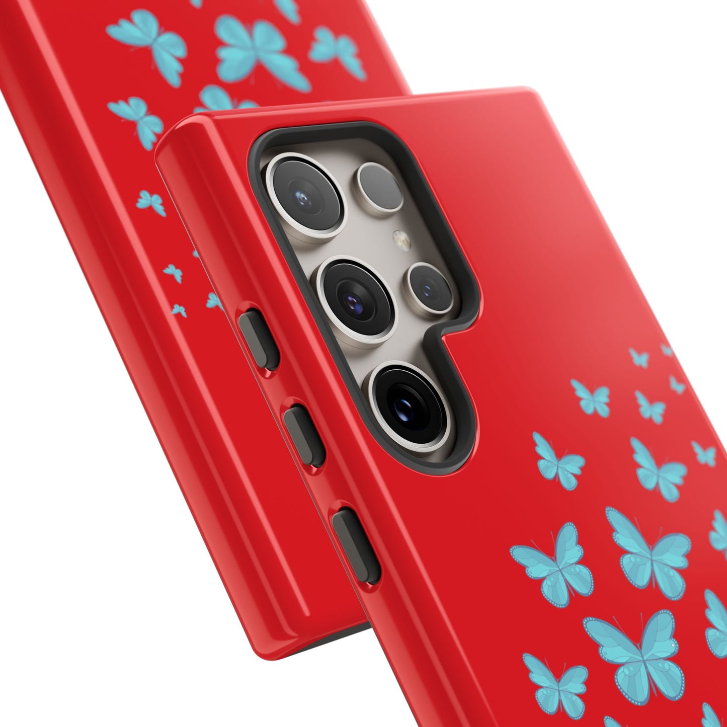 Butterflies in Red - Tough Cases iPhone Samsung Google Pixel - MahaCase