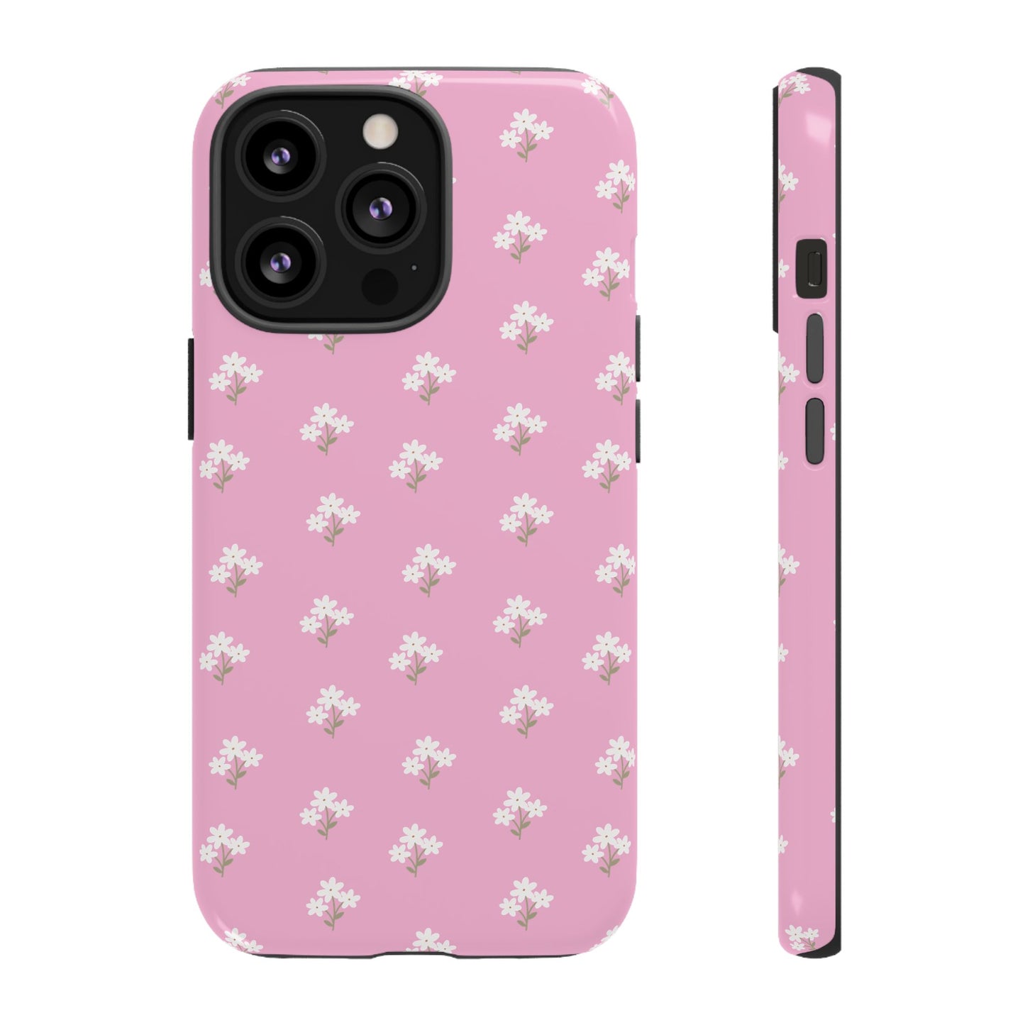 Floral Tough Phone Case - Pink Blossom Design - iPhone Samsung Galaxy Google Pixel - MahaCase