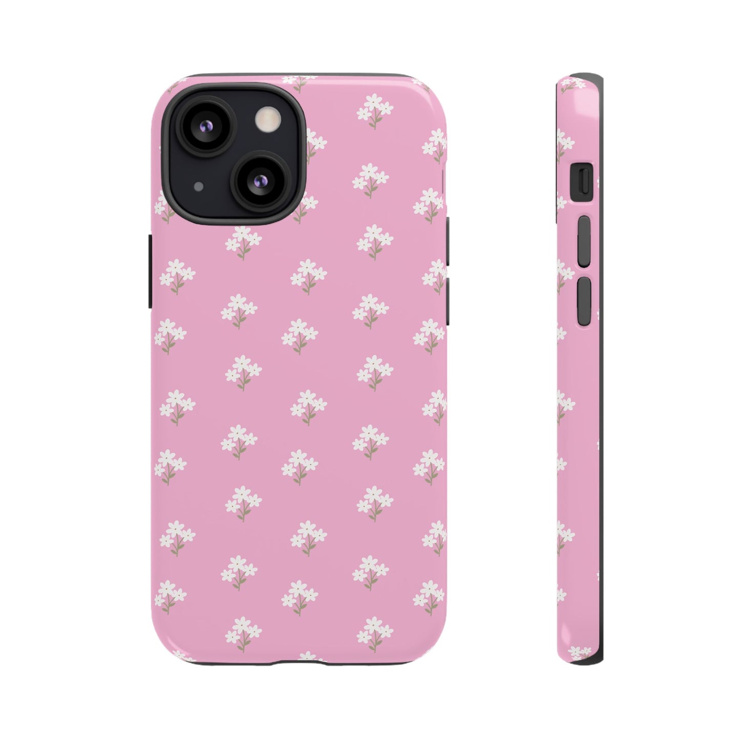 Floral Tough Phone Case - Pink Blossom Design - iPhone Samsung Galaxy Google Pixel - MahaCase