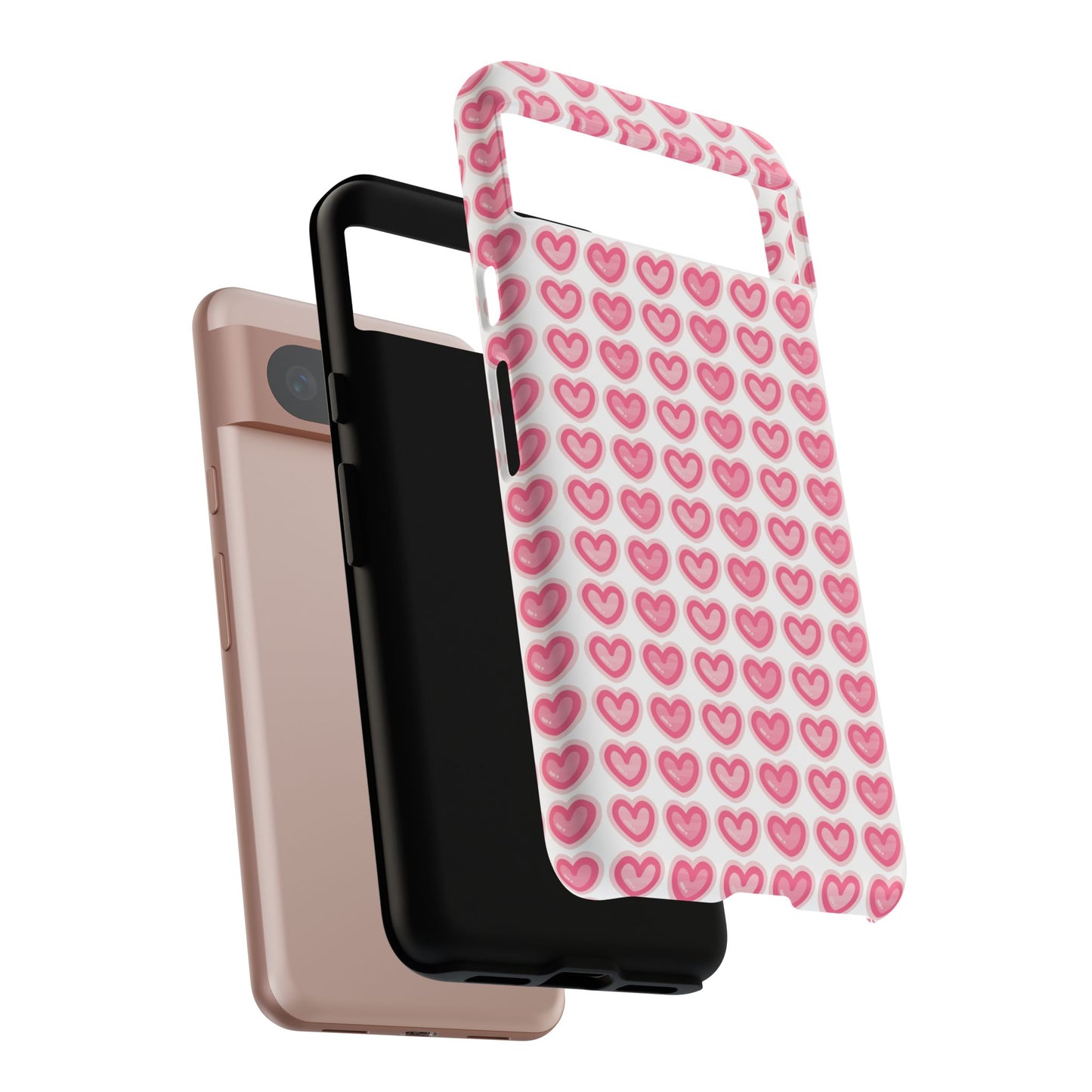 Hearts Pattern - Tough Cases iPhone Samsung Google Pixel - MahaCase