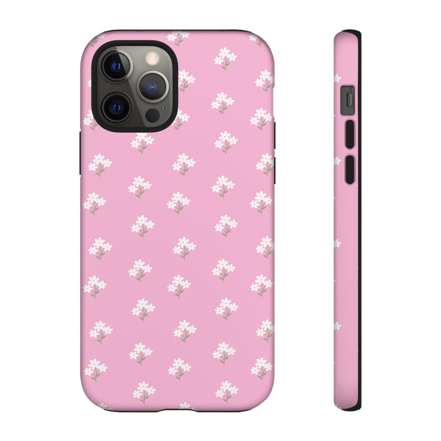 Floral Tough Phone Case - Pink Blossom Design - iPhone Samsung Galaxy Google Pixel - MahaCase