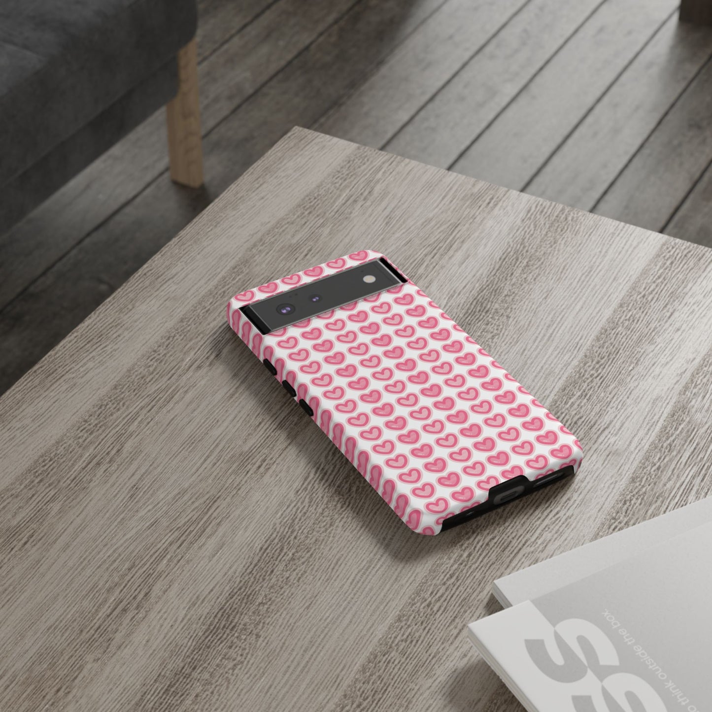 Hearts Pattern - Tough Cases iPhone Samsung Google Pixel - MahaCase