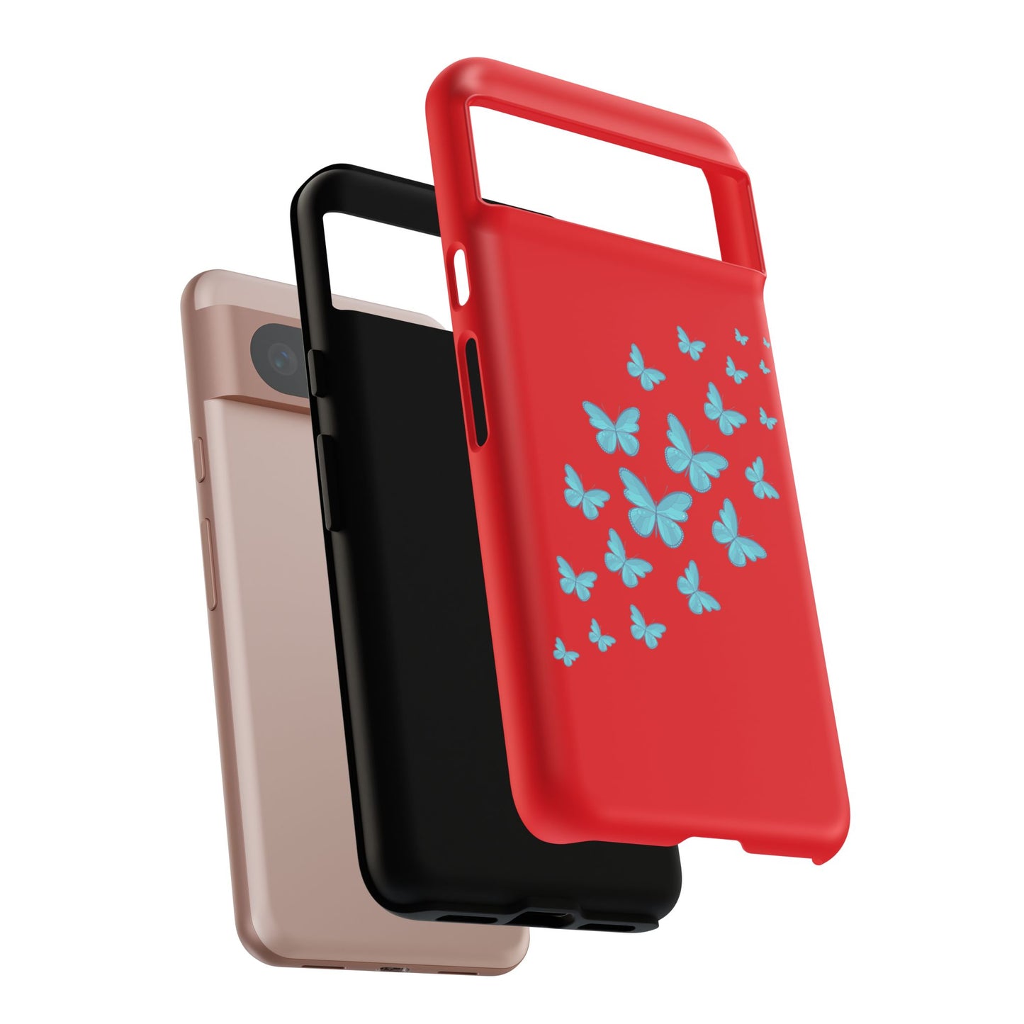 Butterflies in Red - Tough Cases iPhone Samsung Google Pixel - MahaCase