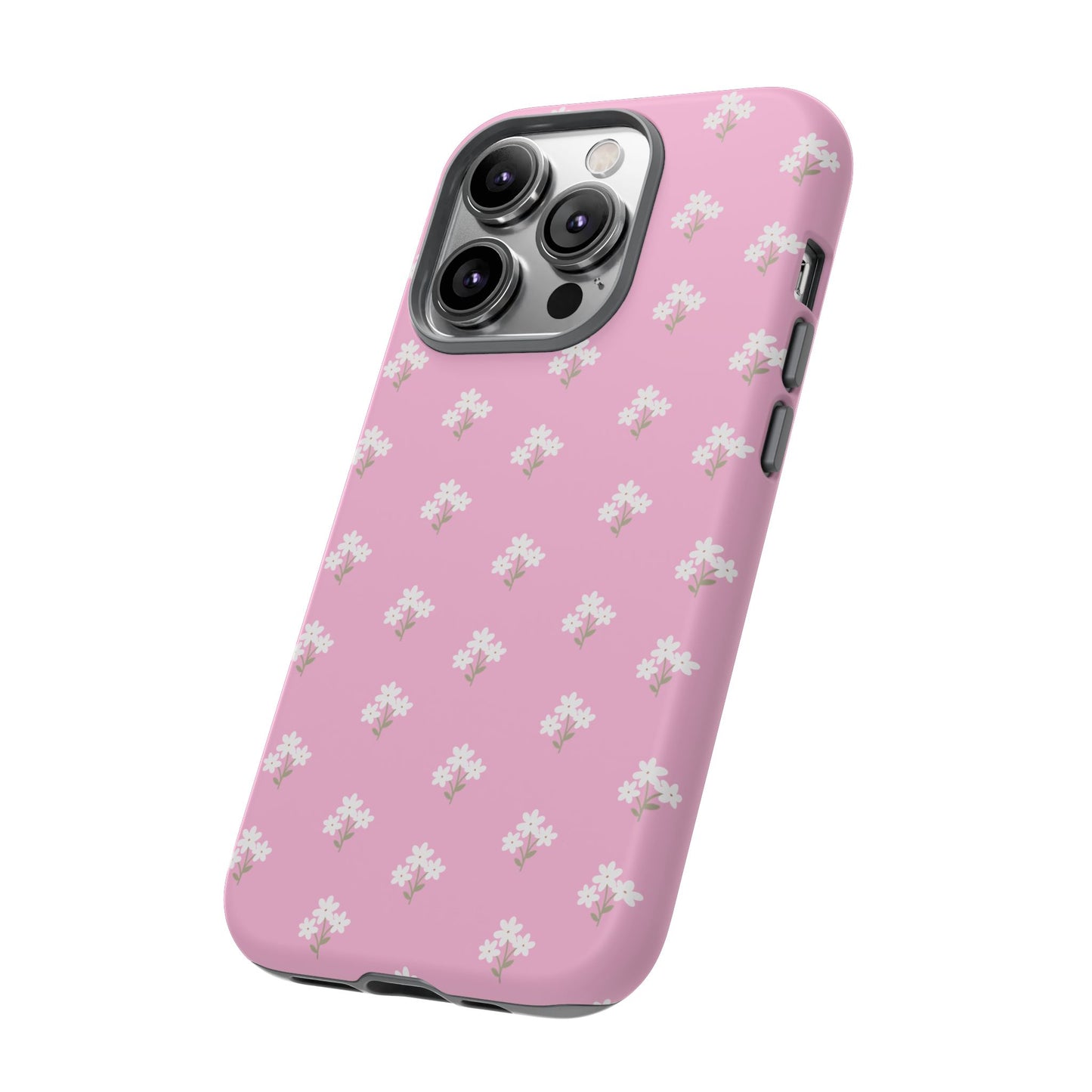 Floral Tough Phone Case - Pink Blossom Design - iPhone Samsung Galaxy Google Pixel - MahaCase