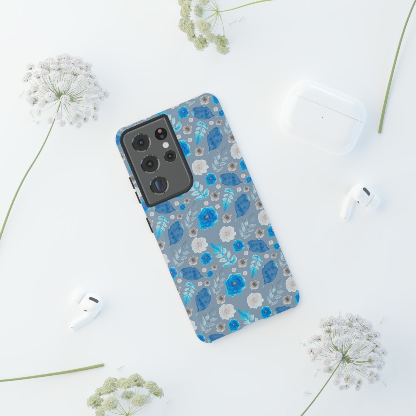 Blue Blooms-Tough Cases - MahaCase