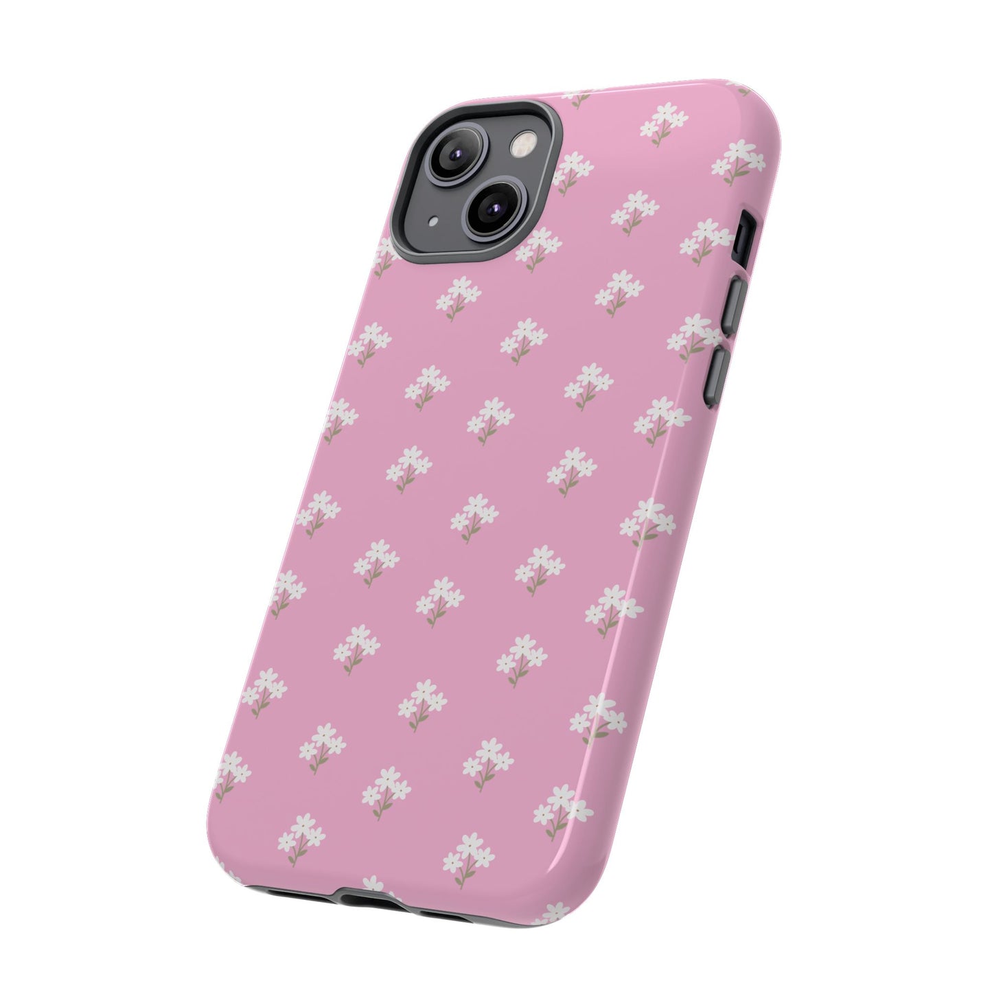 Floral Tough Phone Case - Pink Blossom Design - iPhone Samsung Galaxy Google Pixel - MahaCase
