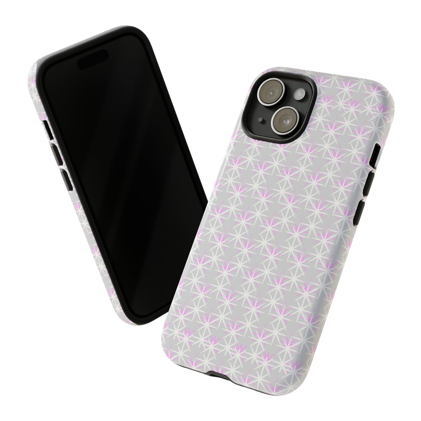 Grey Skies, Pink Stars-Tough Cases - MahaCase