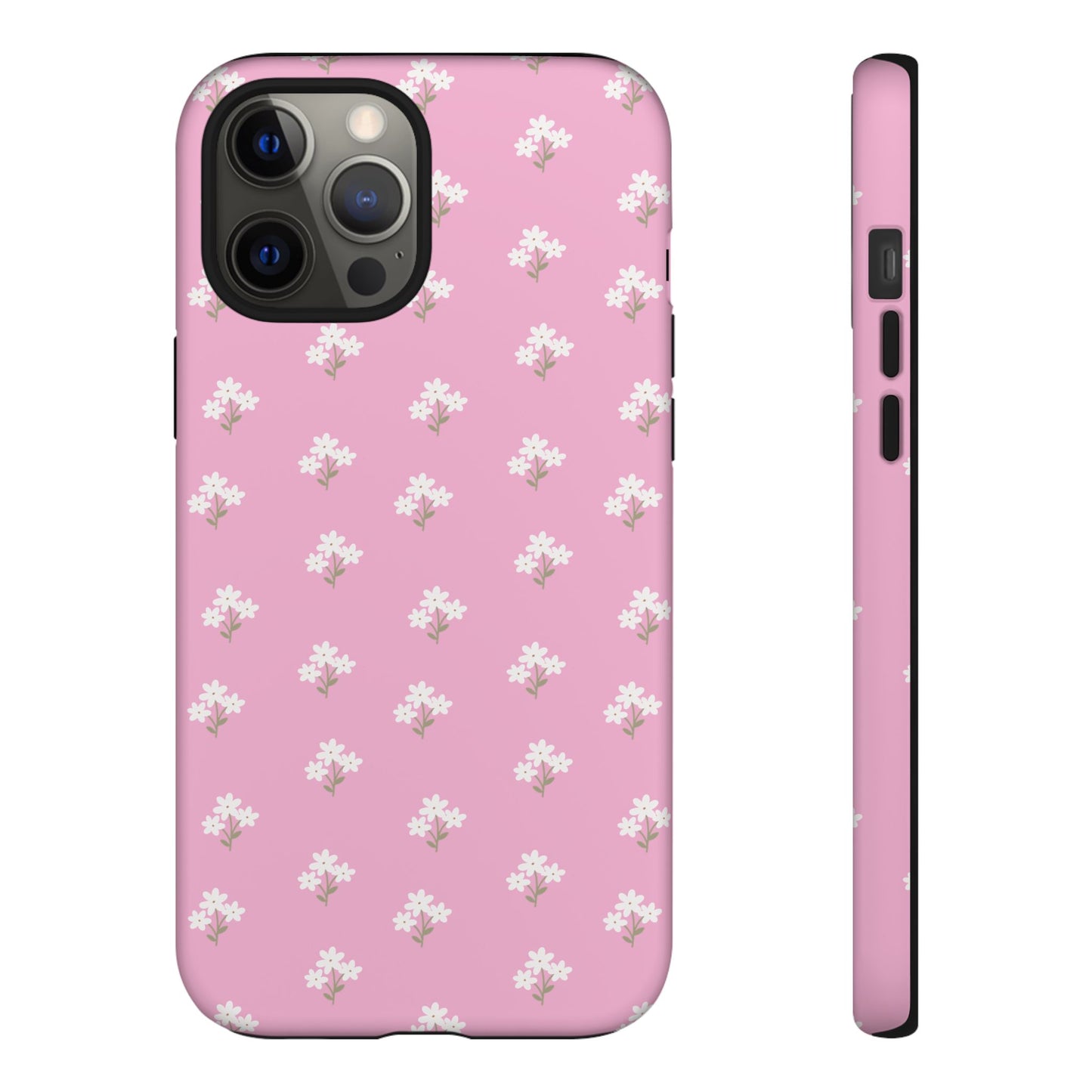 Floral Tough Phone Case - Pink Blossom Design - iPhone Samsung Galaxy Google Pixel - MahaCase