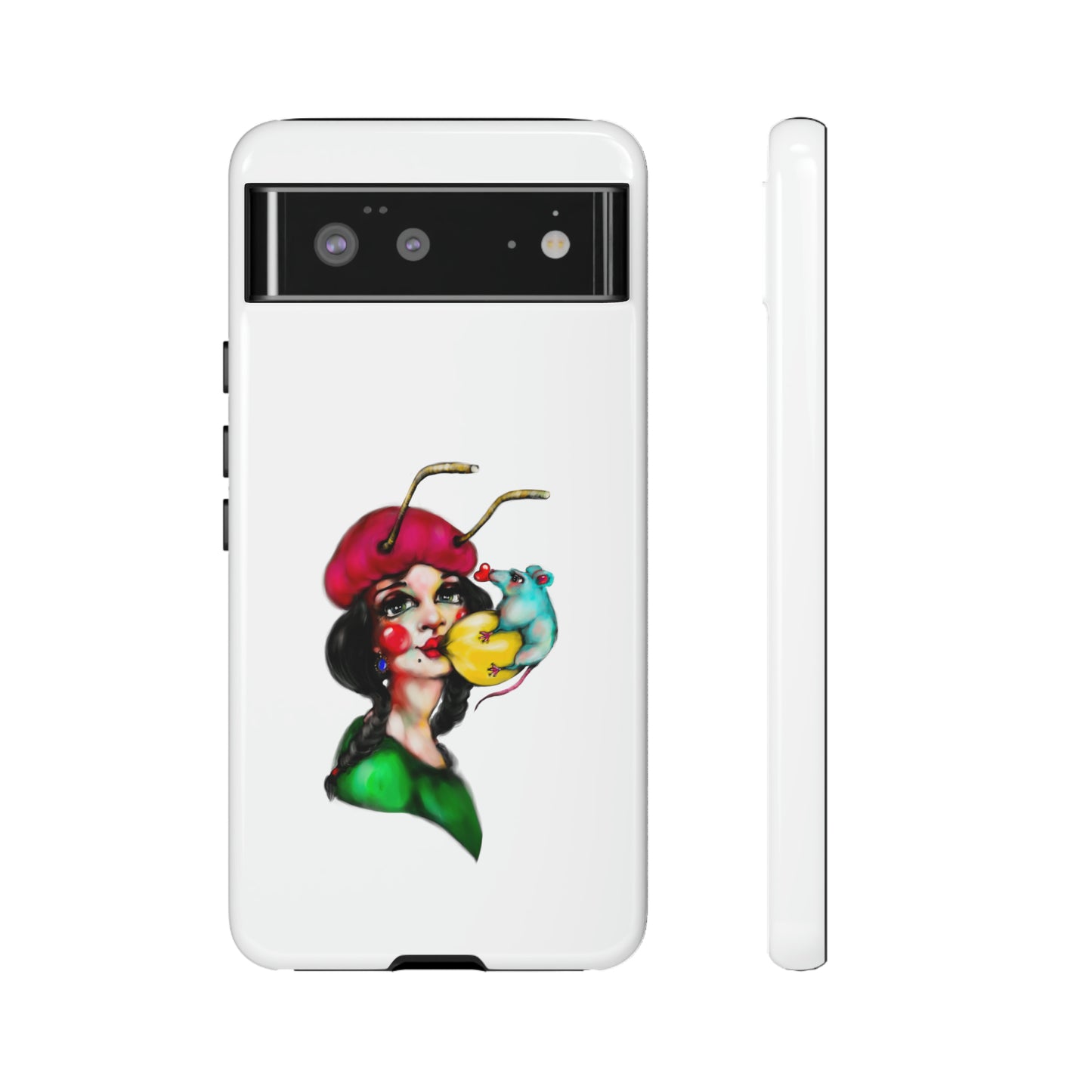 Design #211 White BKG-Tough Cases - MahaCase