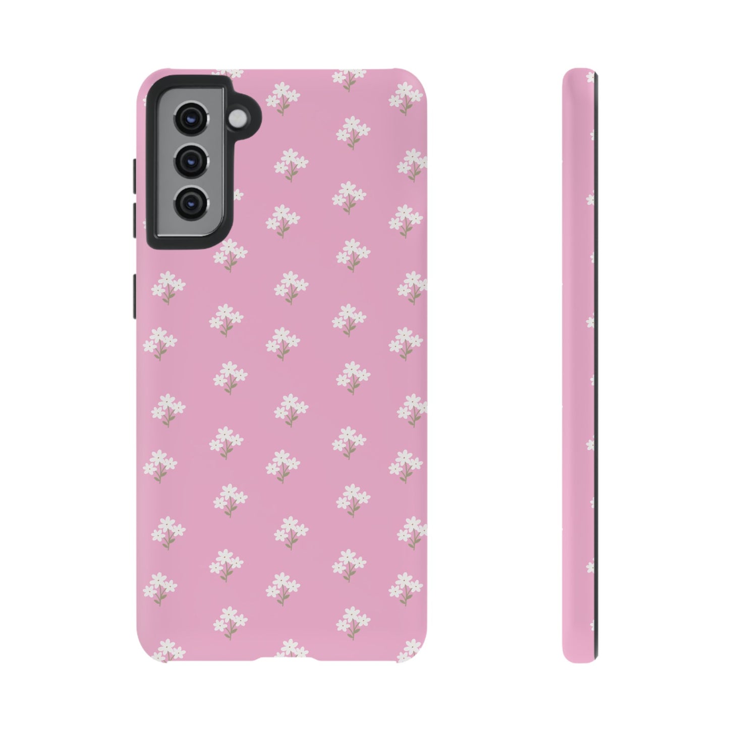 Floral Tough Phone Case - Pink Blossom Design - iPhone Samsung Galaxy Google Pixel - MahaCase