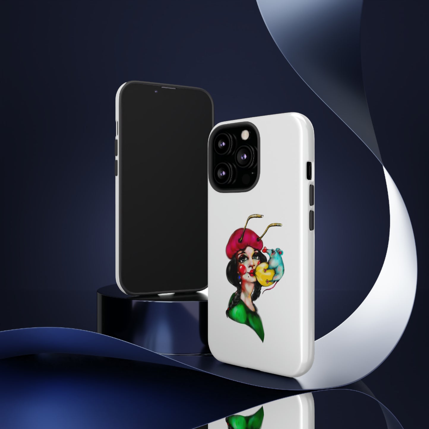 Design #211 White BKG-Tough Cases - MahaCase