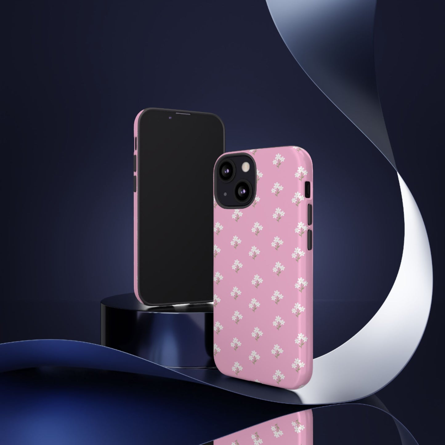Floral Tough Phone Case - Pink Blossom Design - iPhone Samsung Galaxy Google Pixel - MahaCase