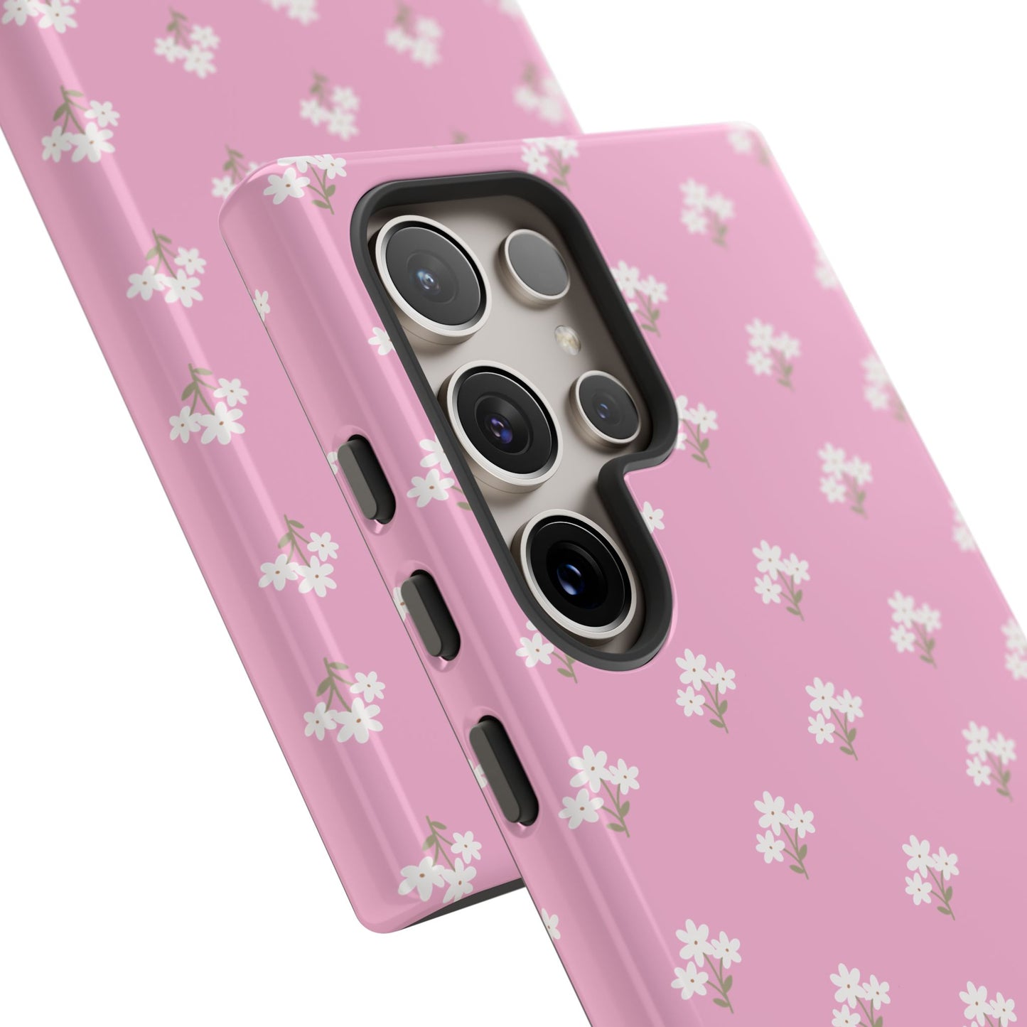 Floral Tough Phone Case - Pink Blossom Design - iPhone Samsung Galaxy Google Pixel - MahaCase