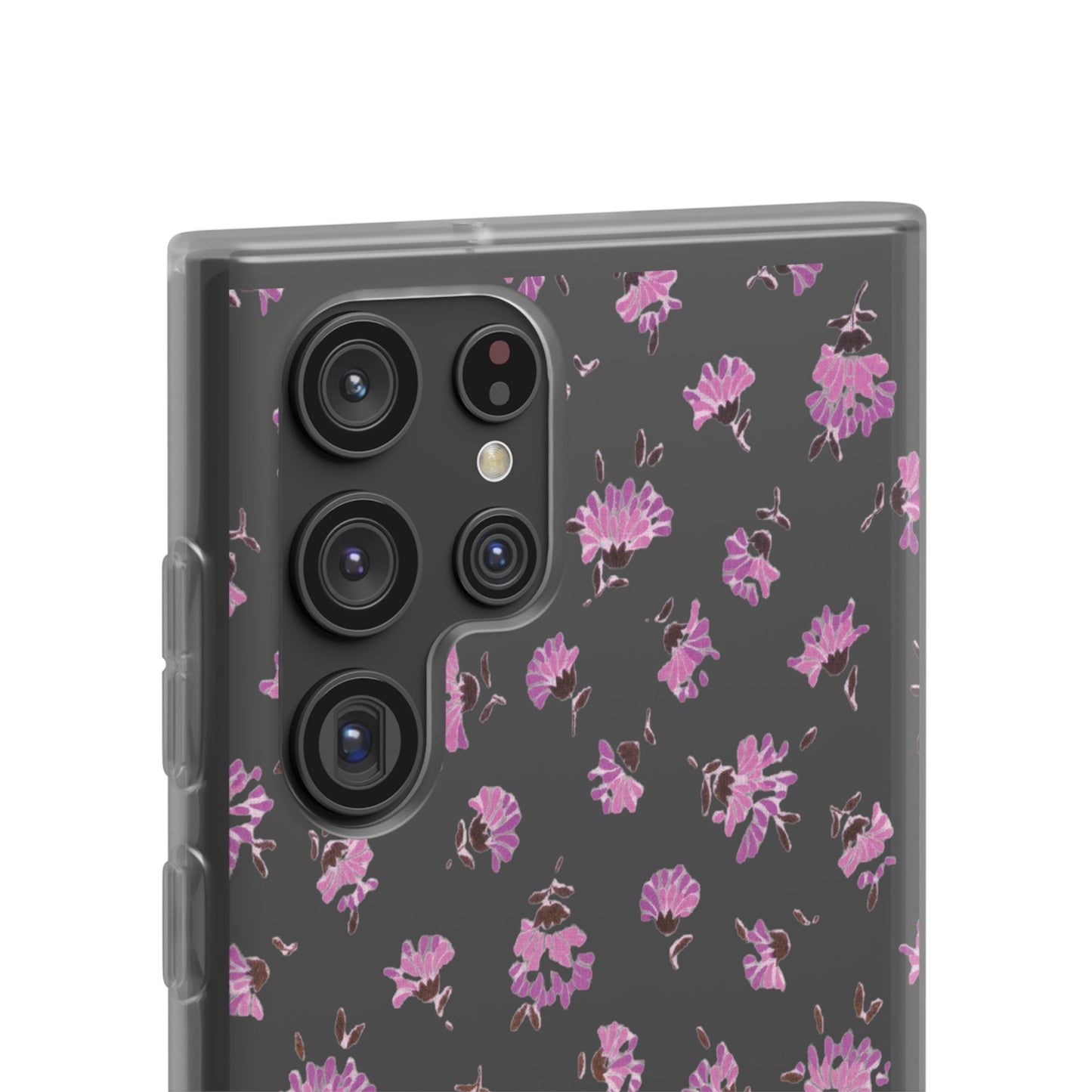 Floral Flexible Phone Case - Flower Pattern, Cute Gift for Her, Stylish Accessory, Spring Vibe, Lightweight Protective Cover- iPhone, Samsung, Gift Packaging - MahaCase