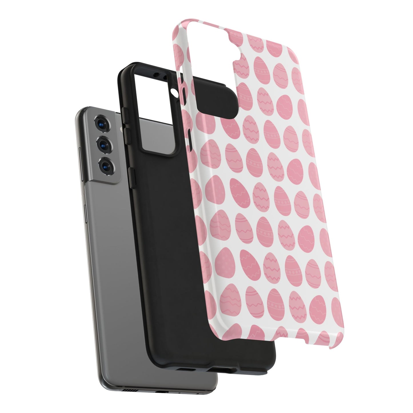 Pink Easter Egg Tough Phone Cases - Durable Protection for Spring Celebrations iPhone Samsung Galaxy - MahaCase