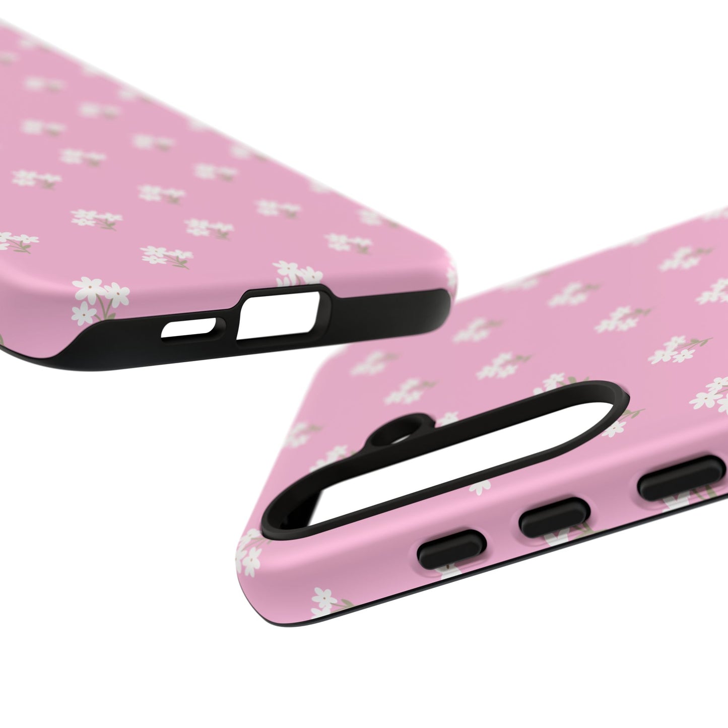Floral Tough Phone Case - Pink Blossom Design - iPhone Samsung Galaxy Google Pixel - MahaCase