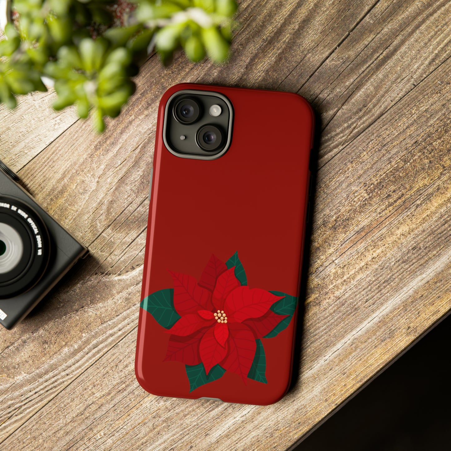 Poinsettia Charm #12-Tough Cases - MahaCase