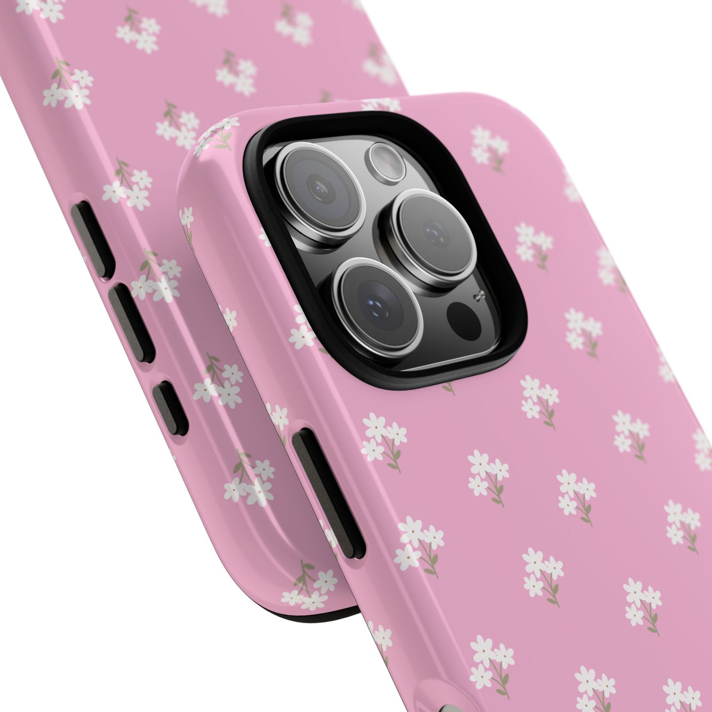 Floral Tough Phone Case - Pink Blossom Design - iPhone Samsung Galaxy Google Pixel - MahaCase