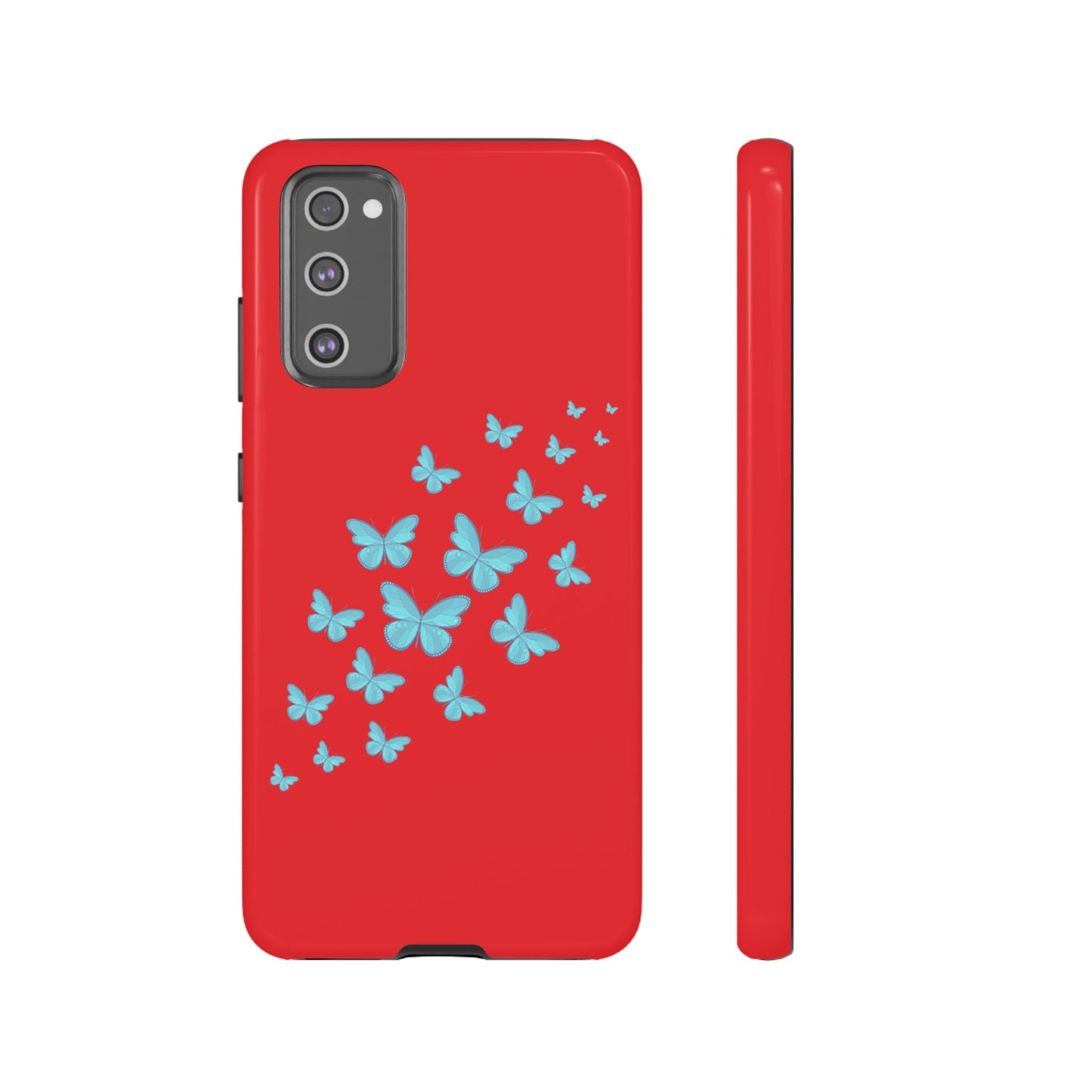 Butterflies in Red - Tough Cases iPhone Samsung Google Pixel - MahaCase