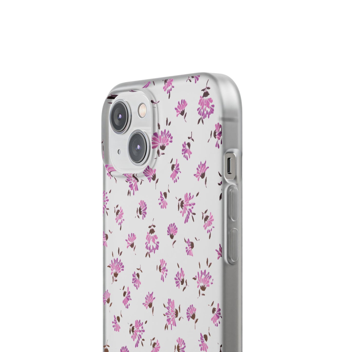 Floral Flexible Phone Case - Flower Pattern, Cute Gift for Her, Stylish Accessory, Spring Vibe, Lightweight Protective Cover- iPhone, Samsung, Gift Packaging - MahaCase