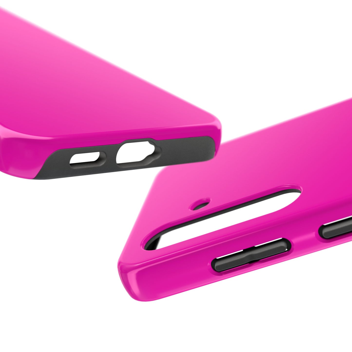 Simple Hot Pink-Tough Phone Cases - MahaCase