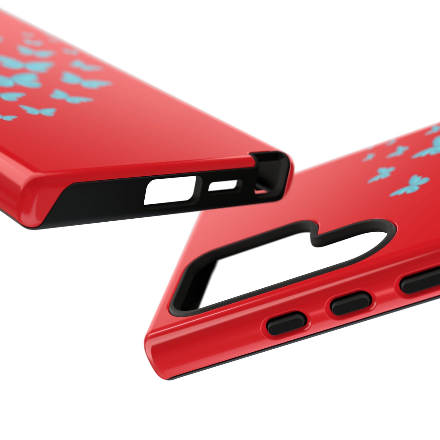 Butterflies in Red - Tough Cases iPhone Samsung Google Pixel - MahaCase