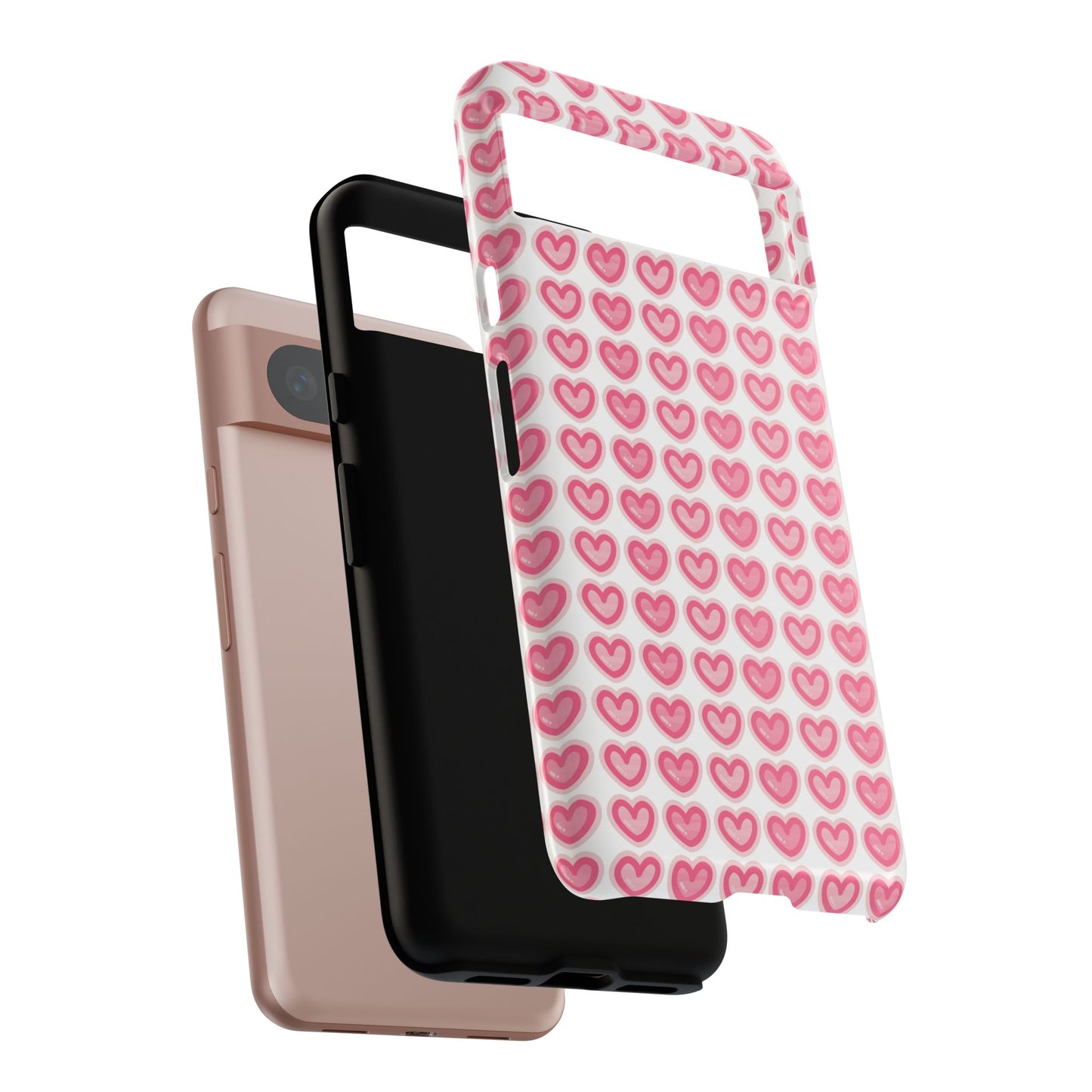 Hearts Pattern - Tough Cases iPhone Samsung Google Pixel - MahaCase